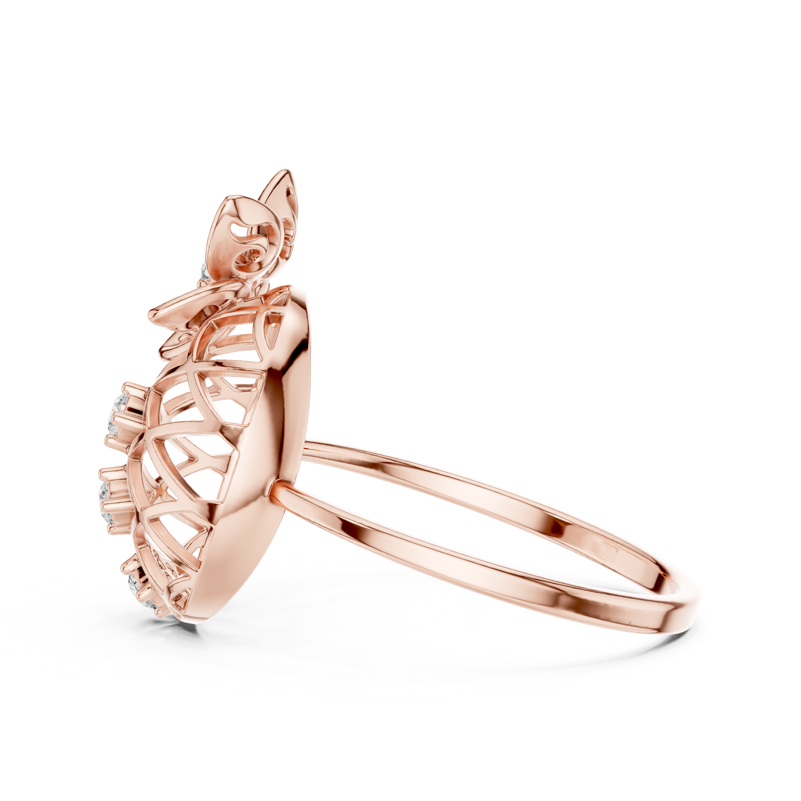 Luxury Floral Dome Ring