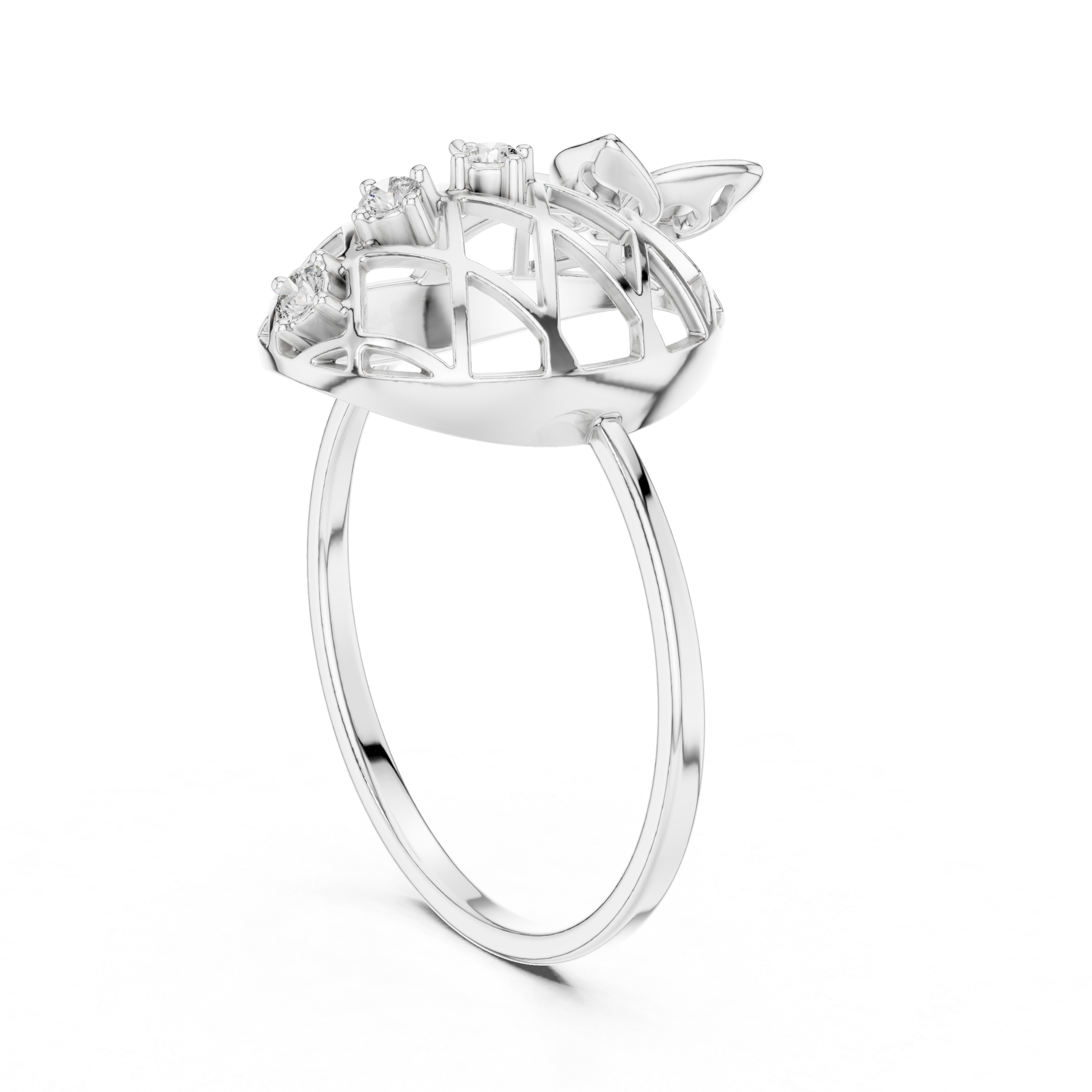 Luxury Floral Dome Ring