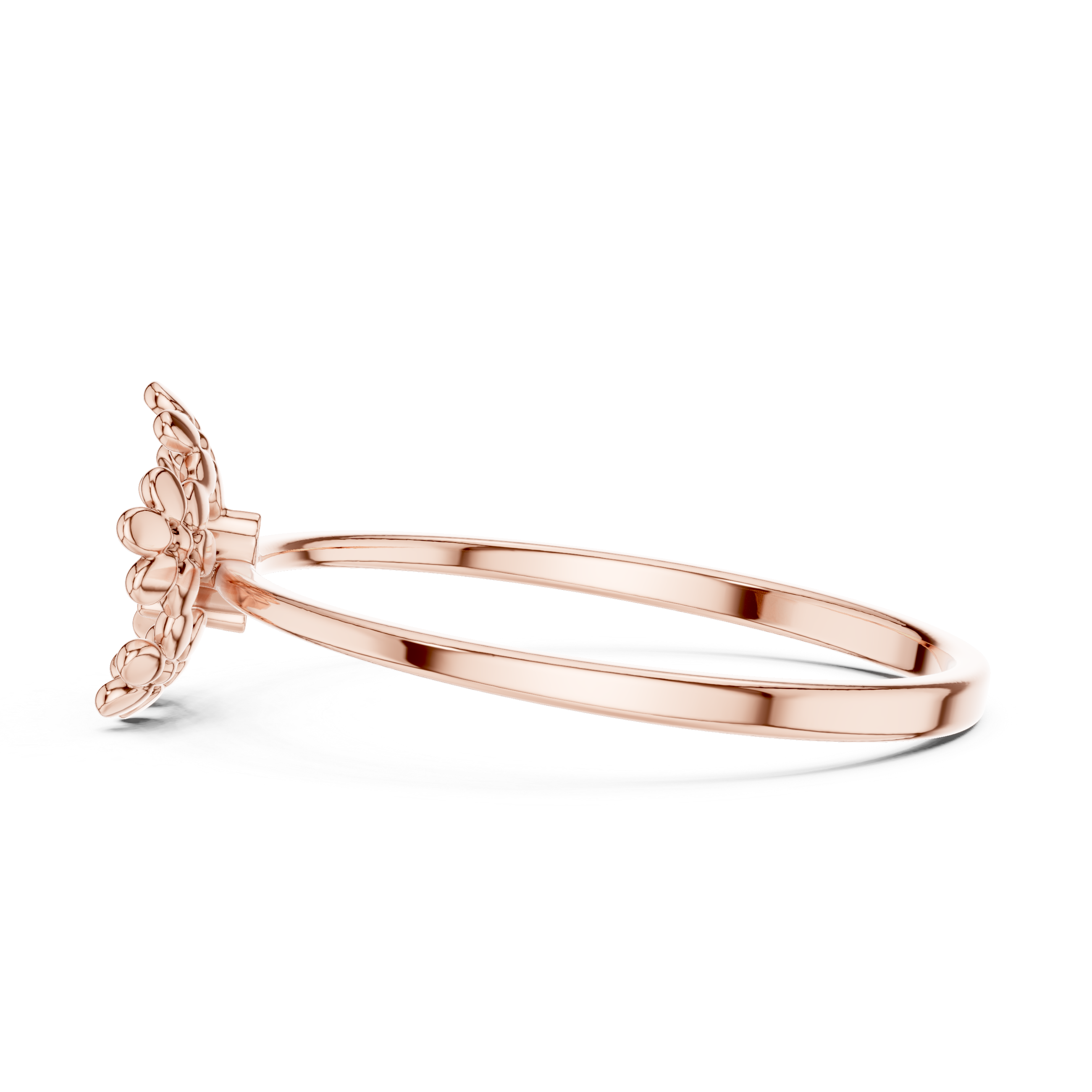 Floral Halo Diamond Ring – Delicate Blossom Design