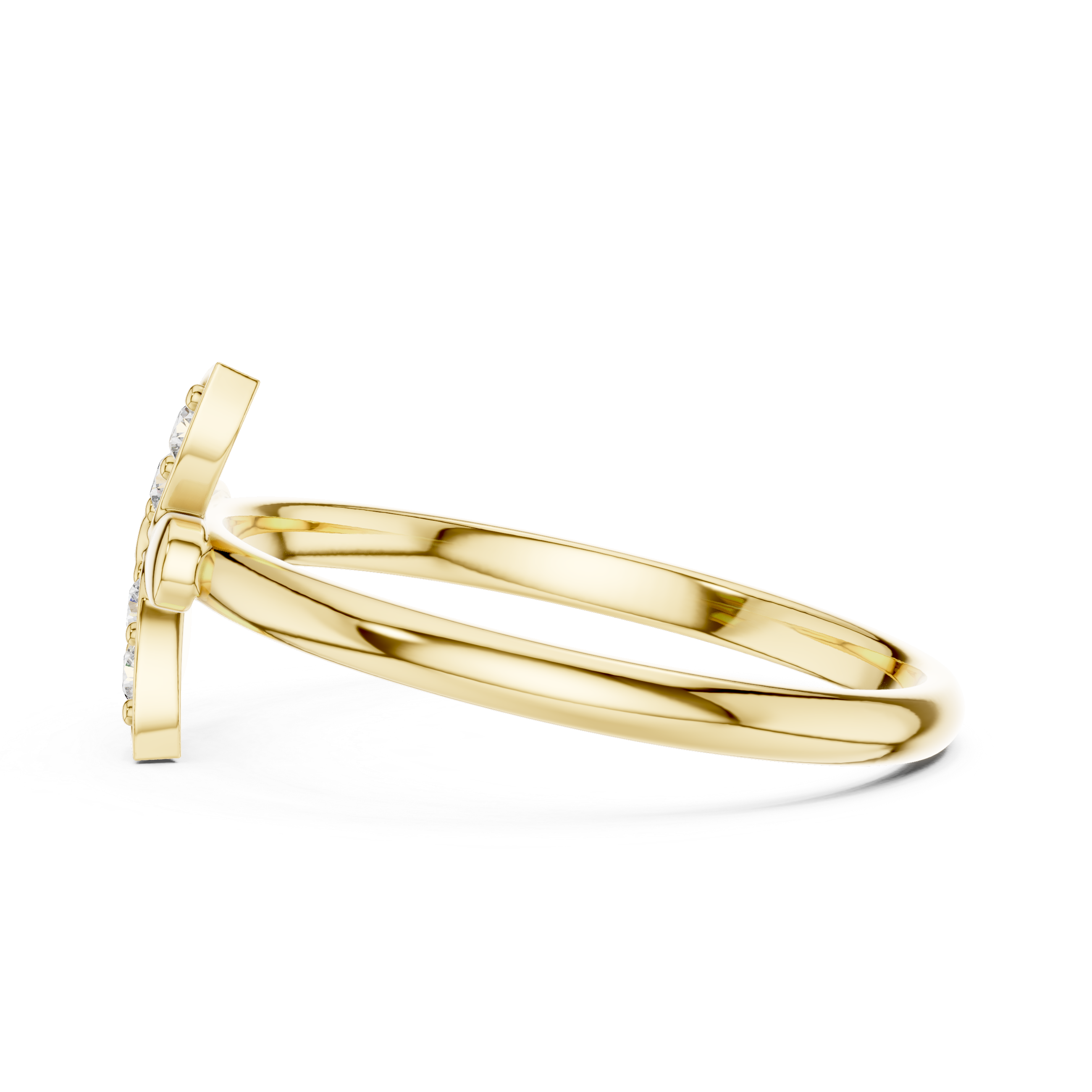 Diamond Butterfly Ring – Minimalist Floral Butterfly Inspired Statement Ring