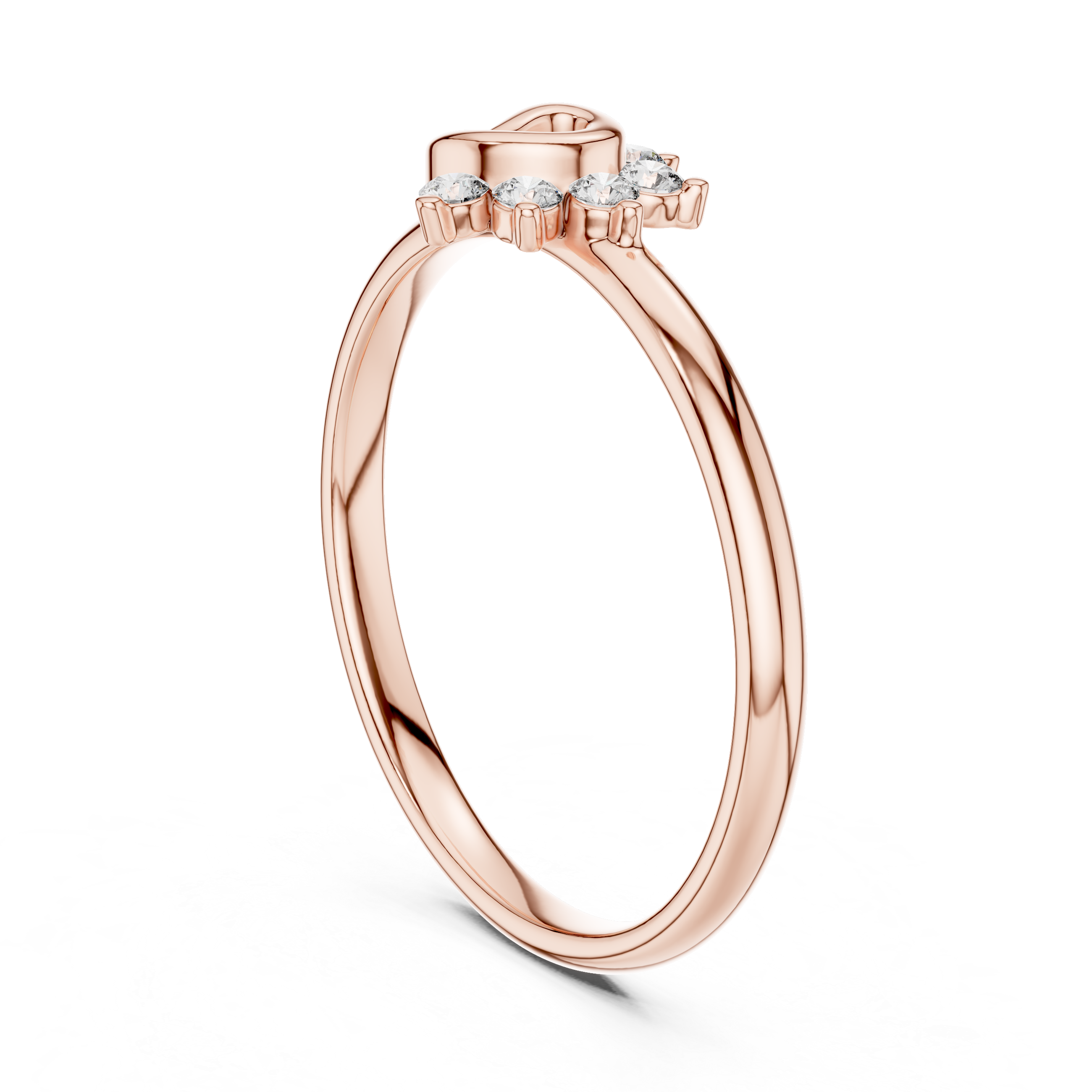 Twisted Loop Diamond Cluster Ring