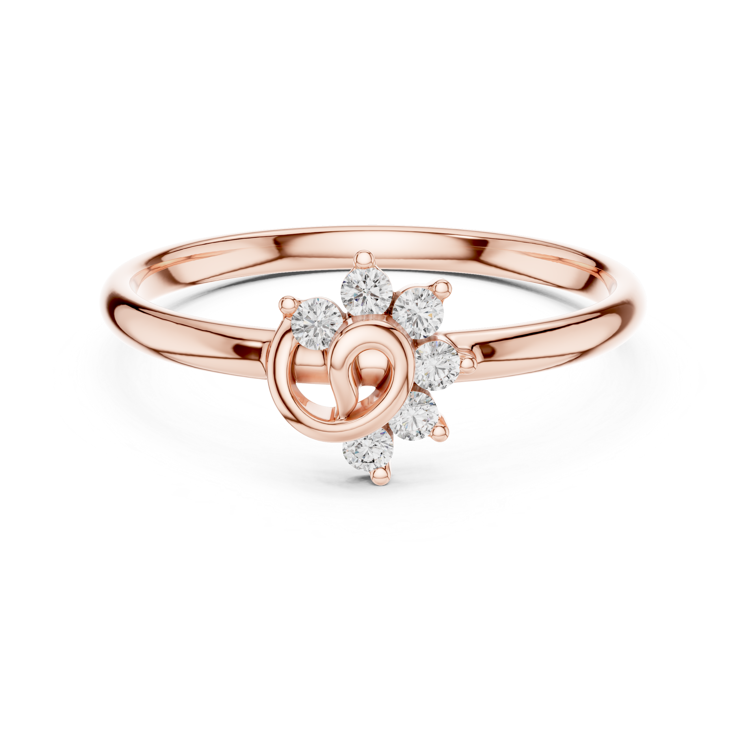 Twisted Loop Diamond Cluster Ring