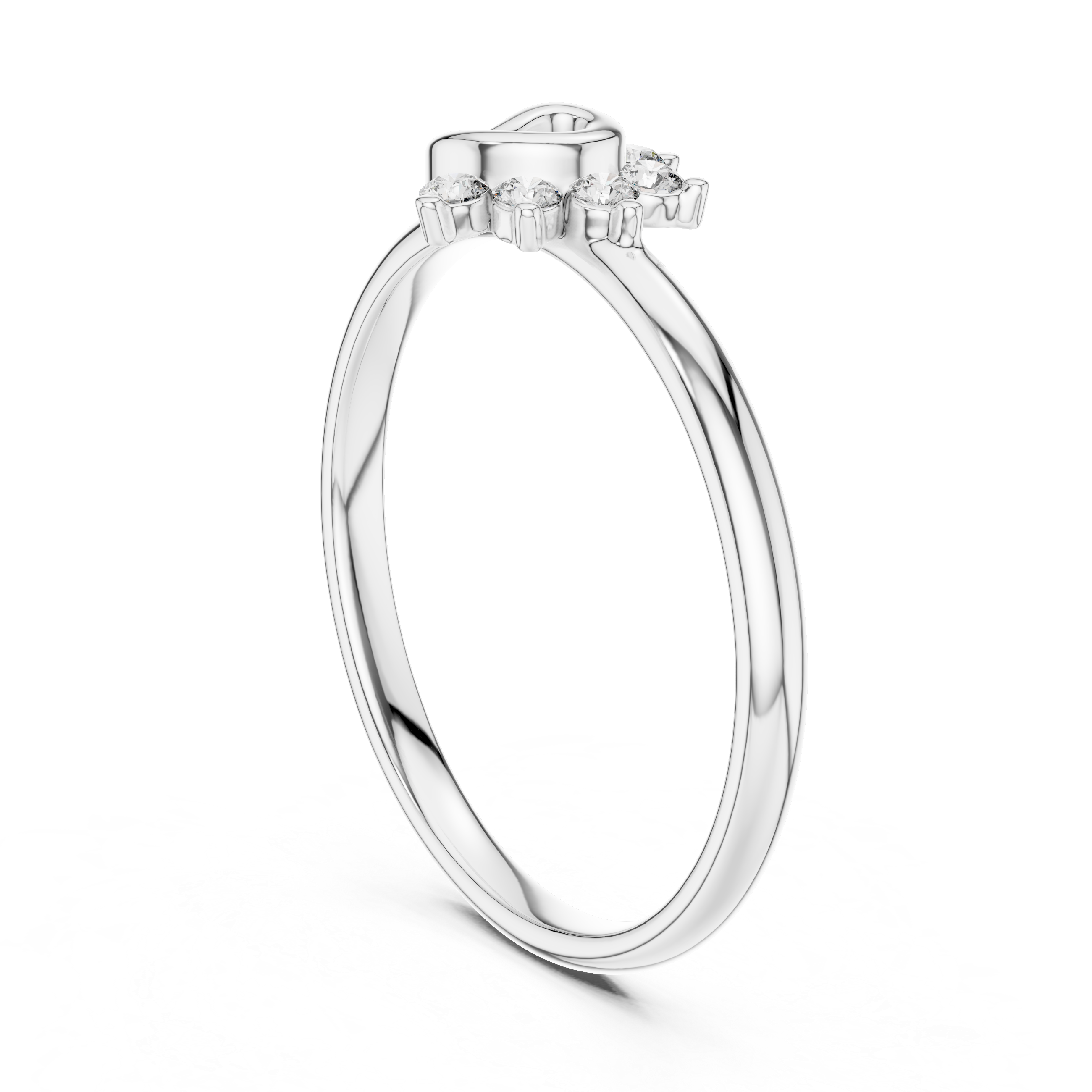 Twisted Loop Diamond Cluster Ring