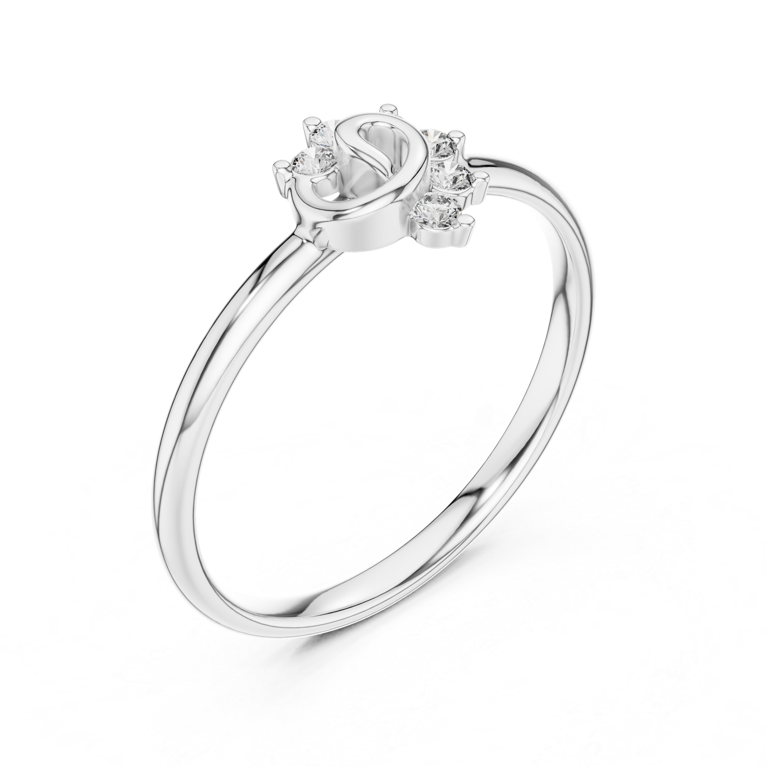 Twisted Loop Diamond Cluster Ring