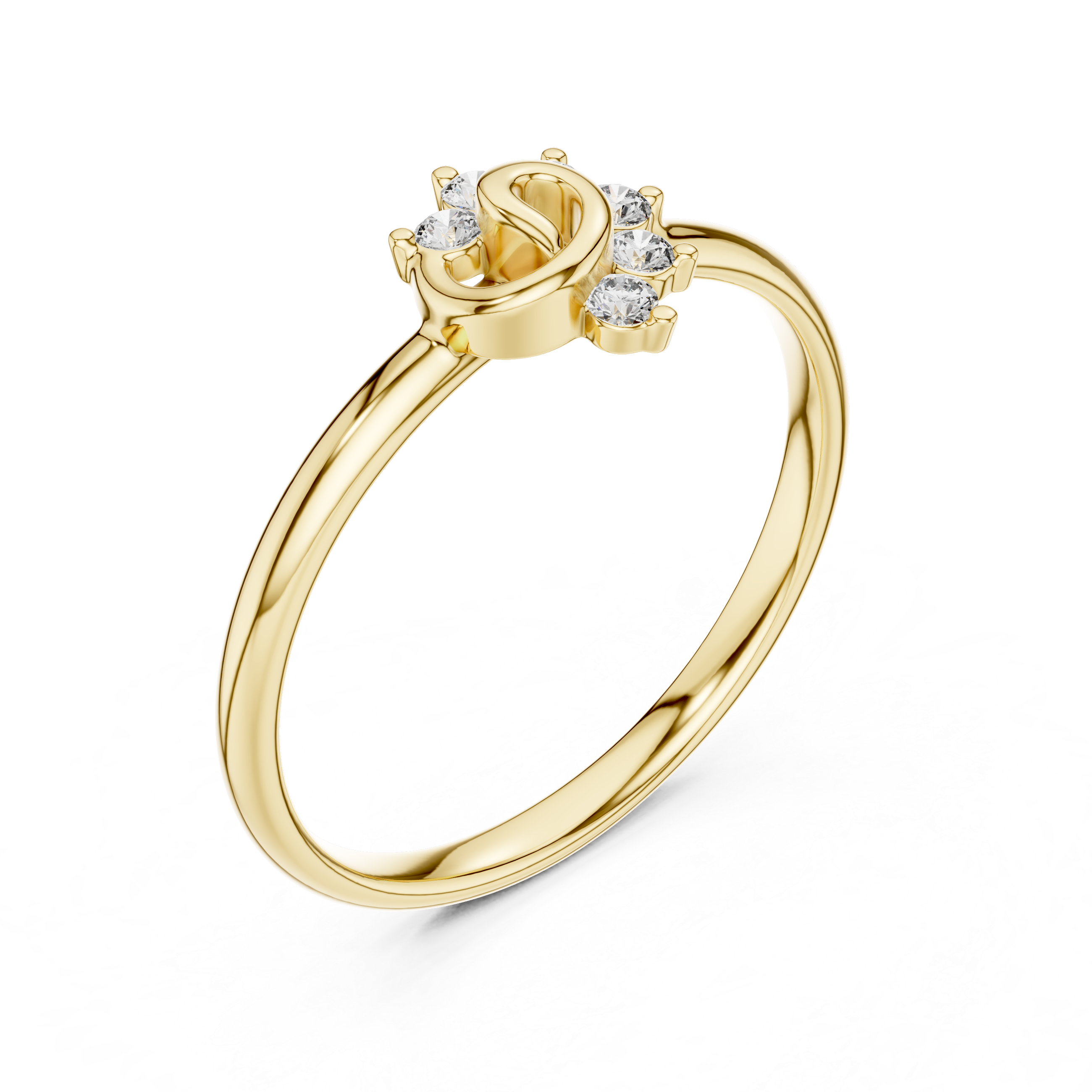 Twisted Loop Diamond Cluster Ring