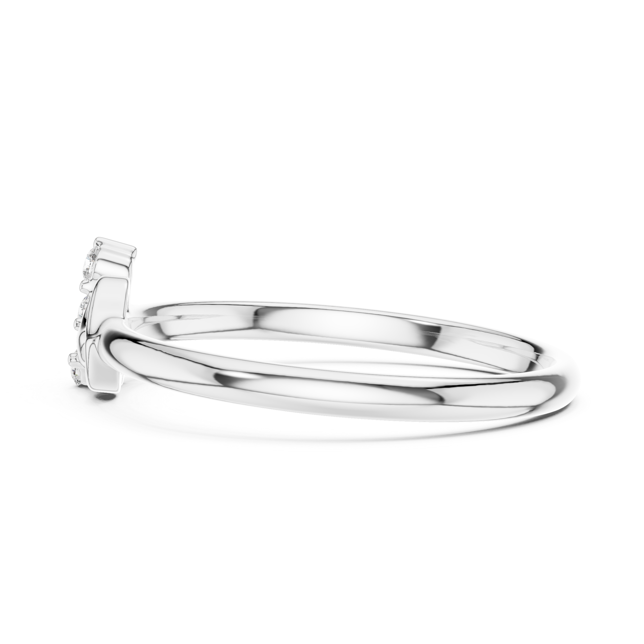 Knot-Inspired Trio Diamond Ring