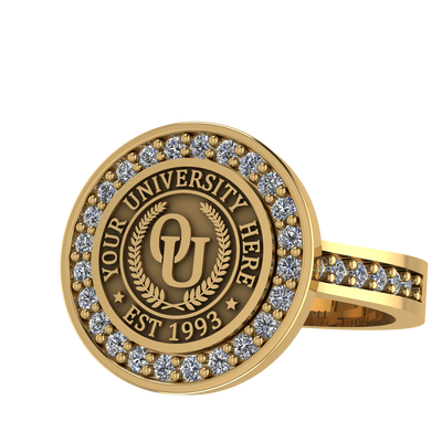 Agonisch | Channel Core Band Custom Collage Ring