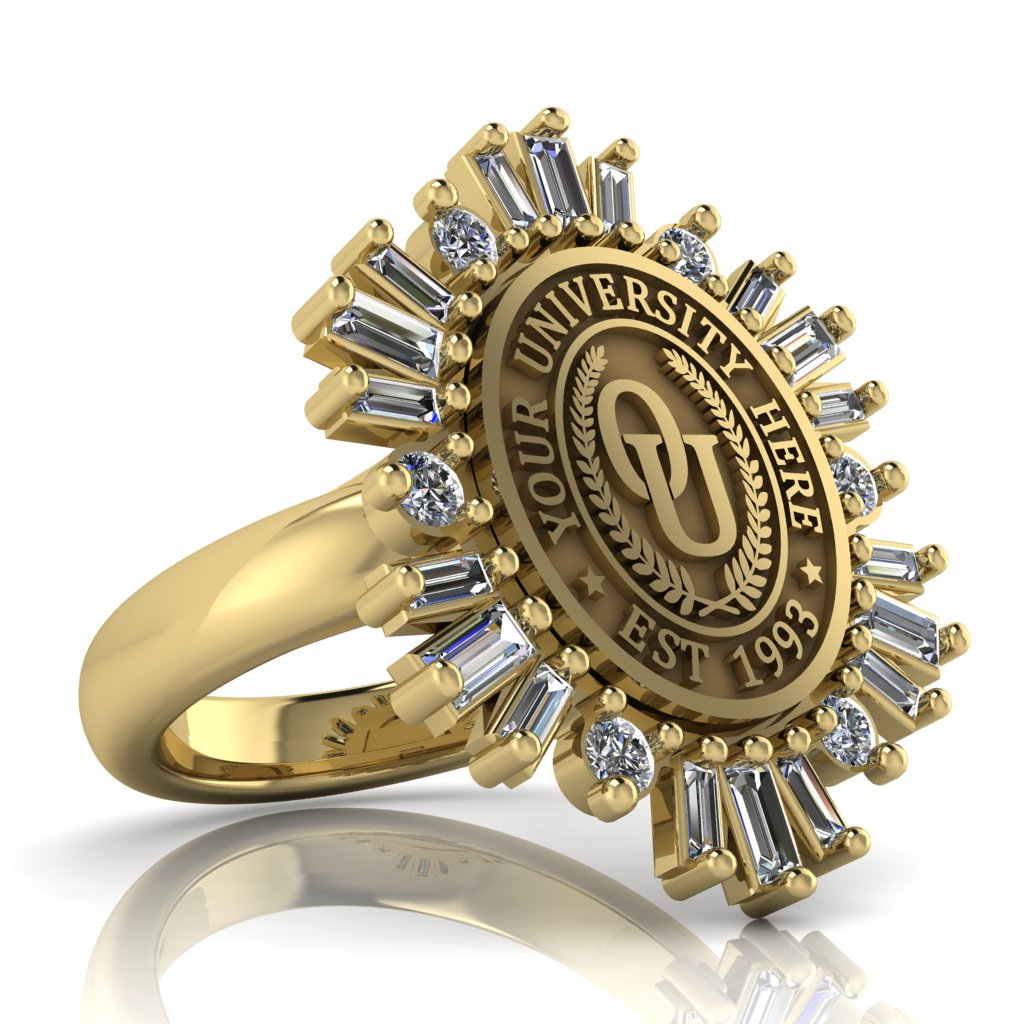 Tramontana Oval | Classic Dome Band Custom Collage Ring