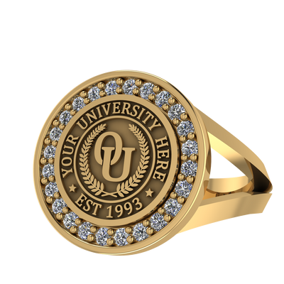 Agonisch | V-Frame Band Custom Collage Ring