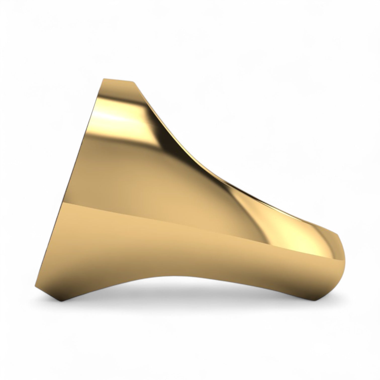 Custom Monogram Ring – Handcrafted Precious Round Face Signet Ring