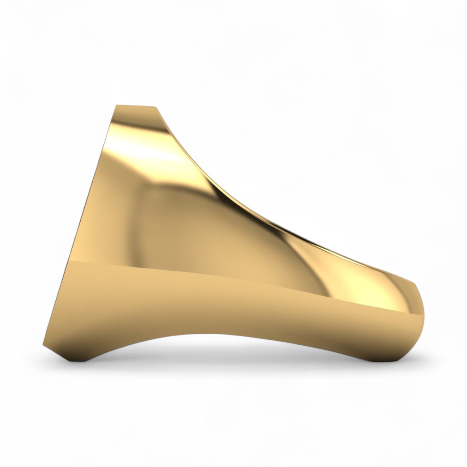 Custom Monogram Ring – Handcrafted Precious Round Face Signet Ring