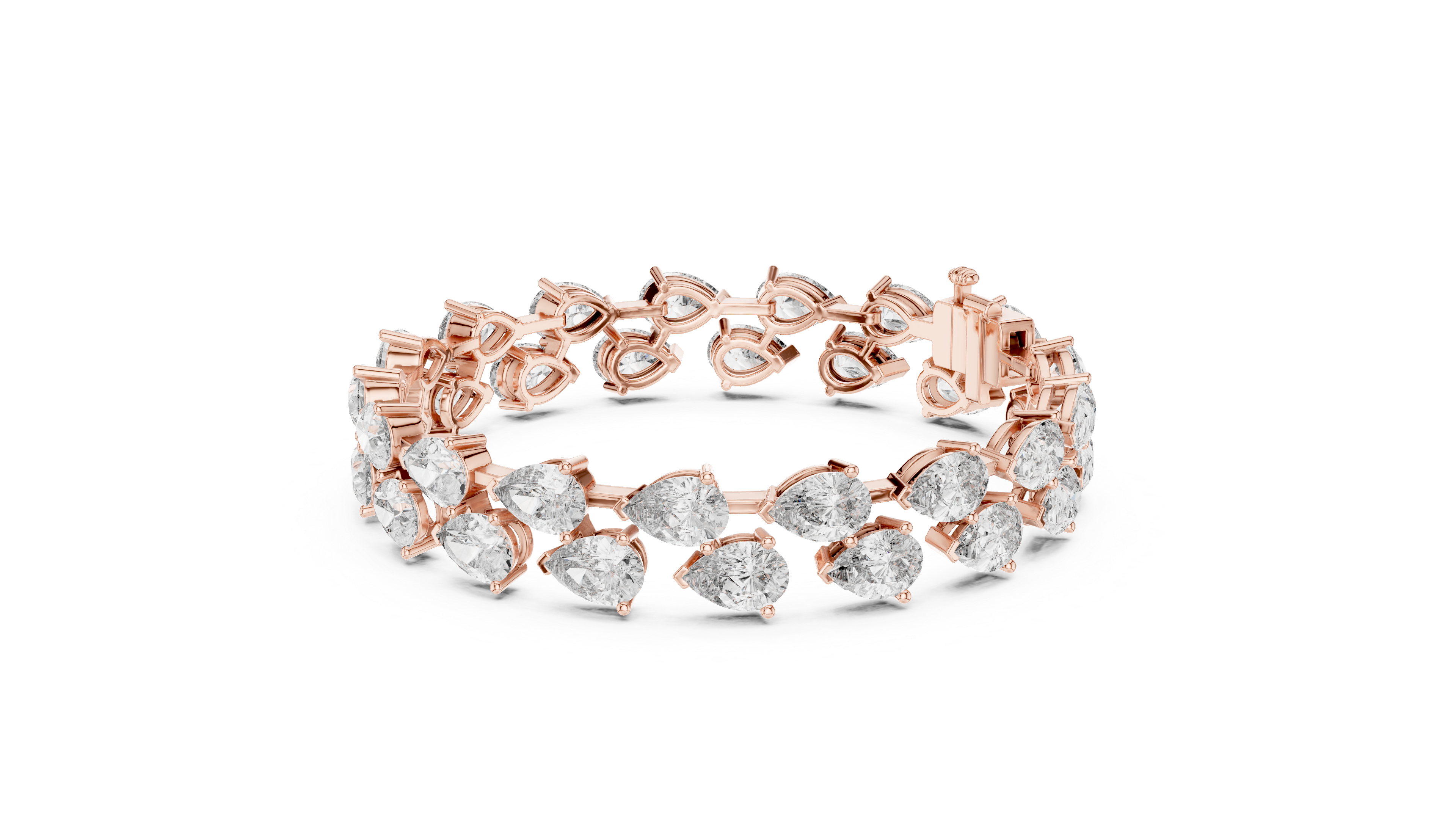 Luxury Pear Diamond Bracelet
