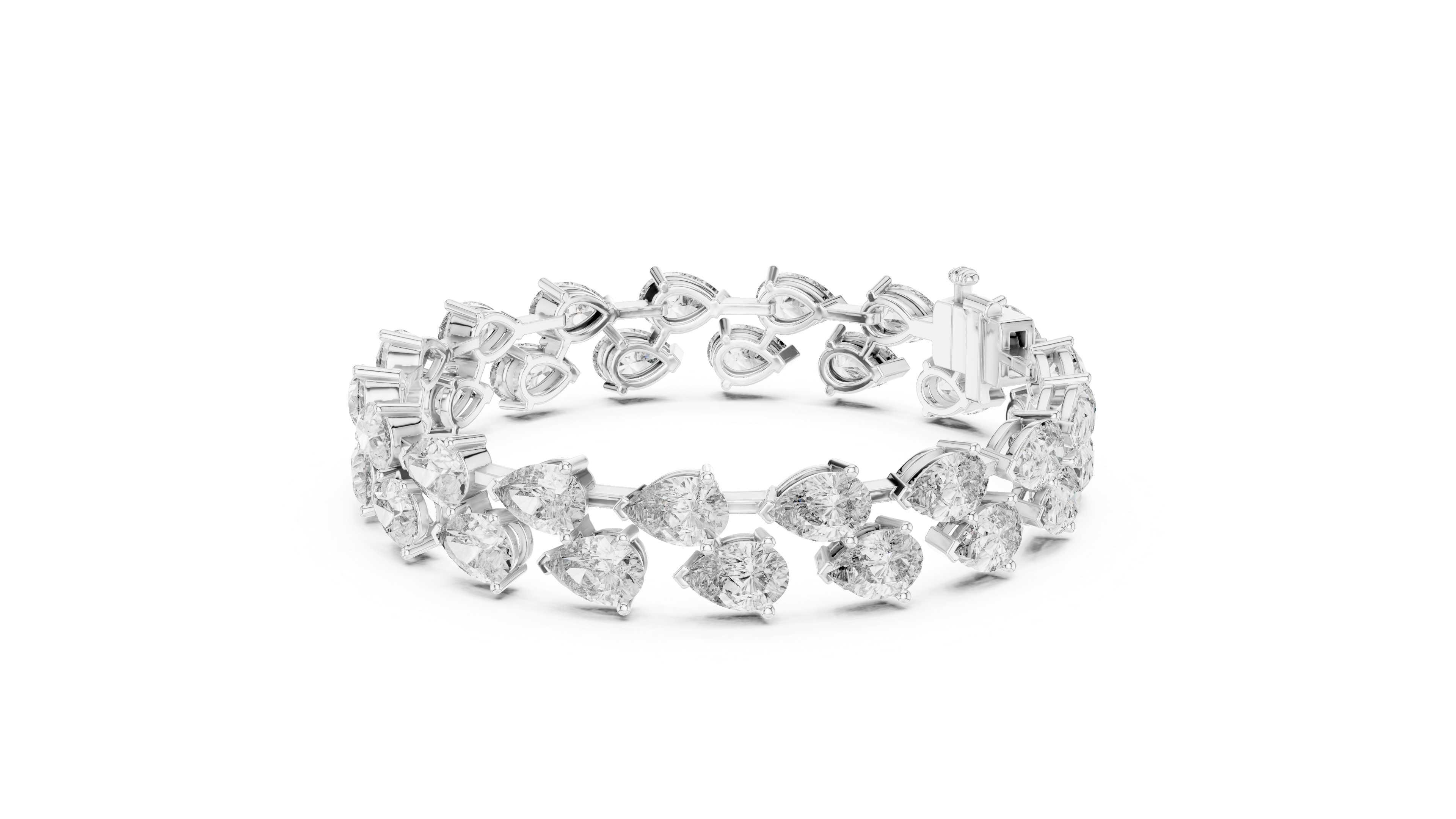 Luxury Pear Diamond Bracelet