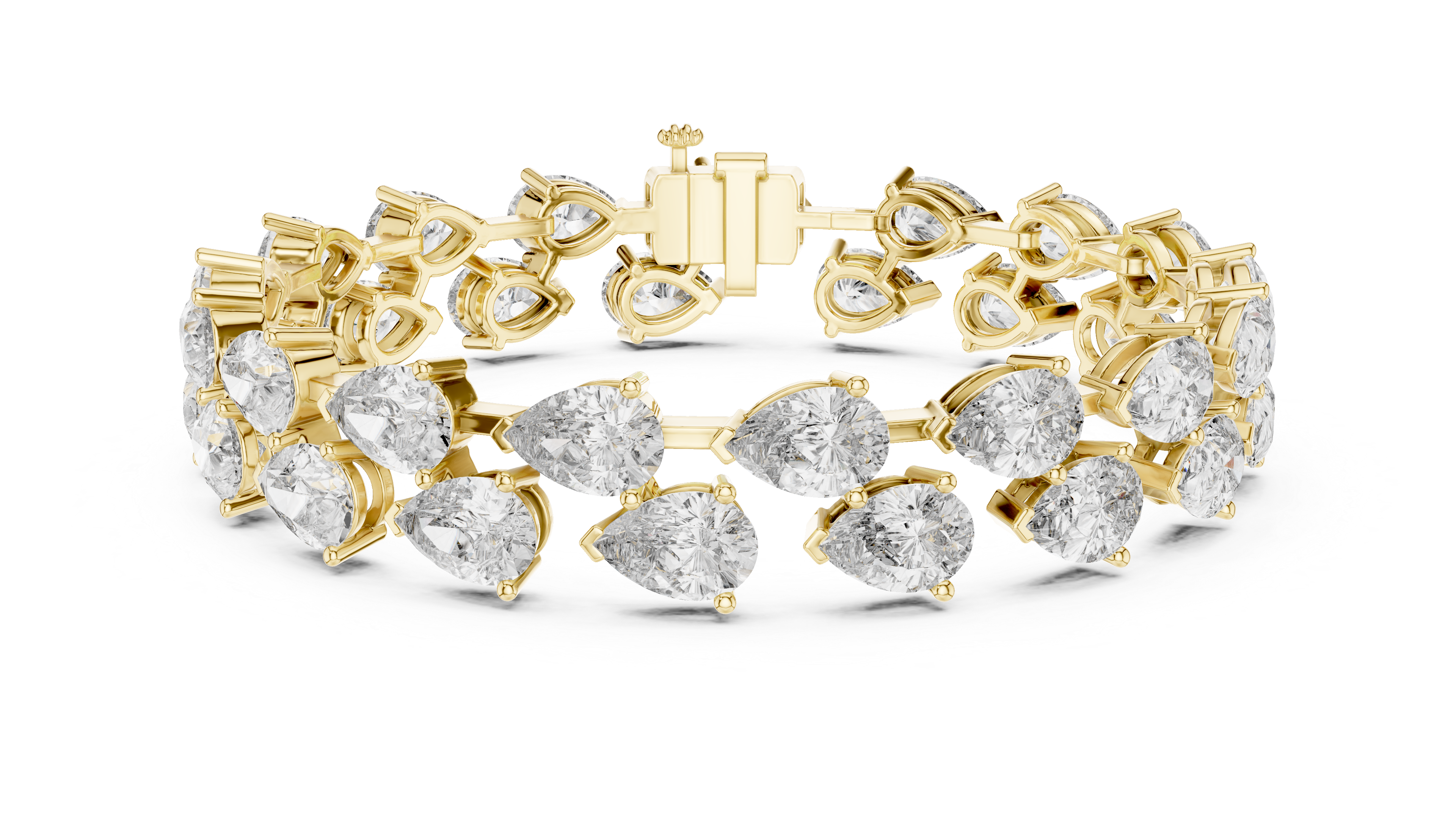 Luxury Pear Diamond Bracelet