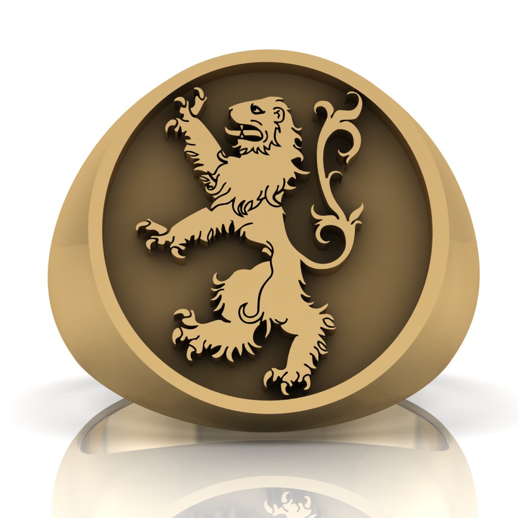 Personalized Crest Ring