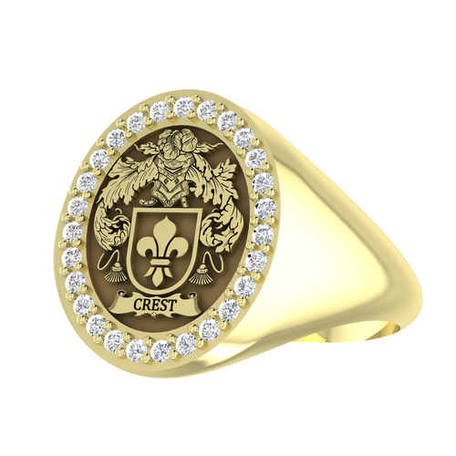 Personalized Family Crest Ring