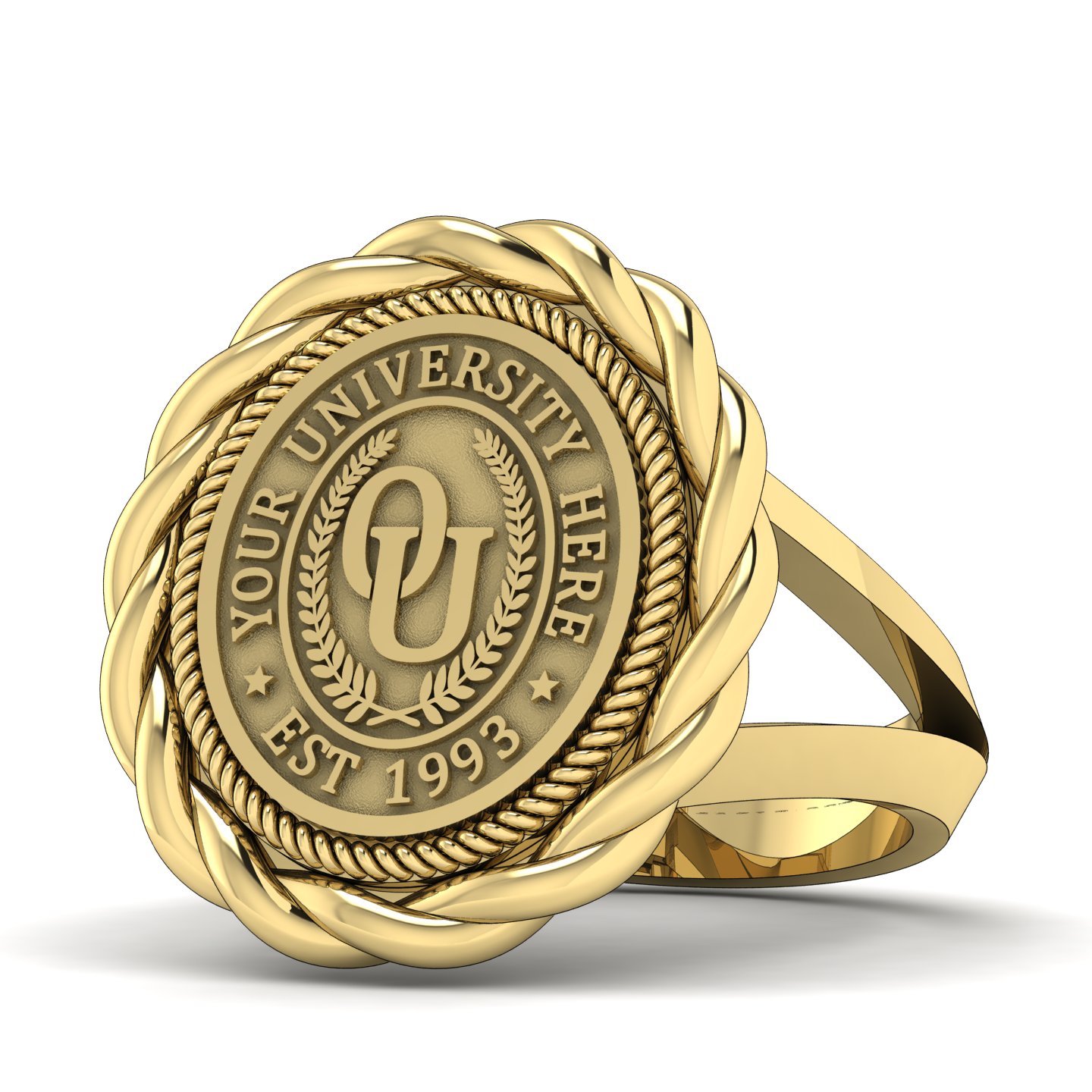 Melipat | V-Frame Band Custom College Ring