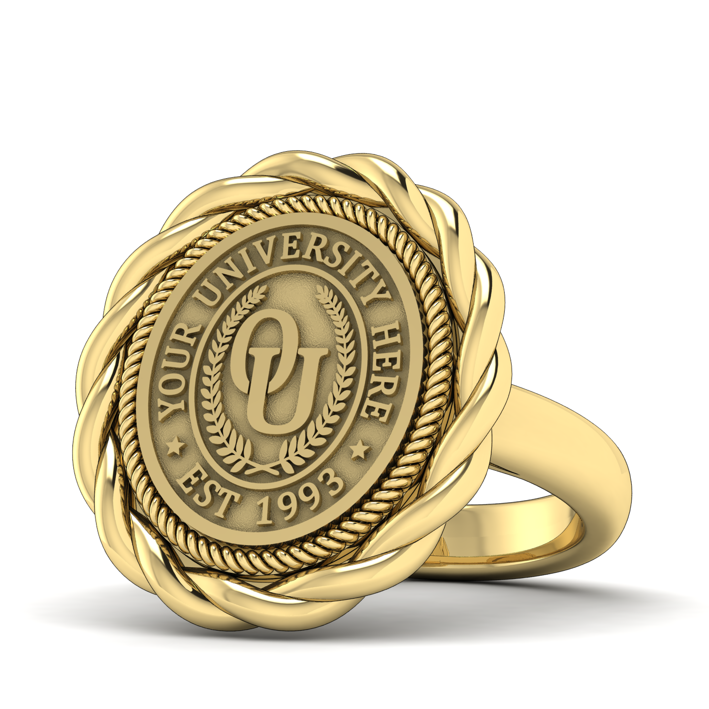 Melipat | Classic Dome Band Custom College Ring