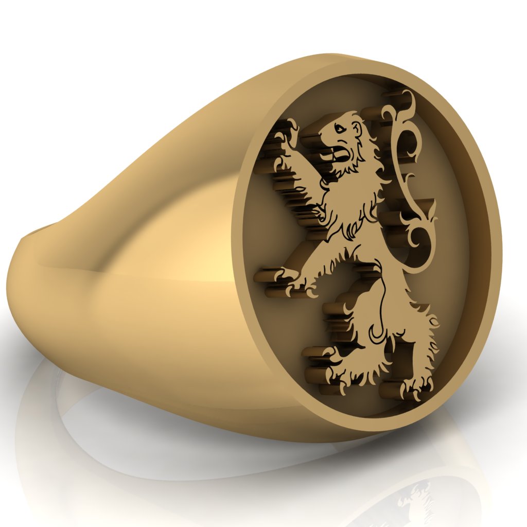 Personalized Crest Ring