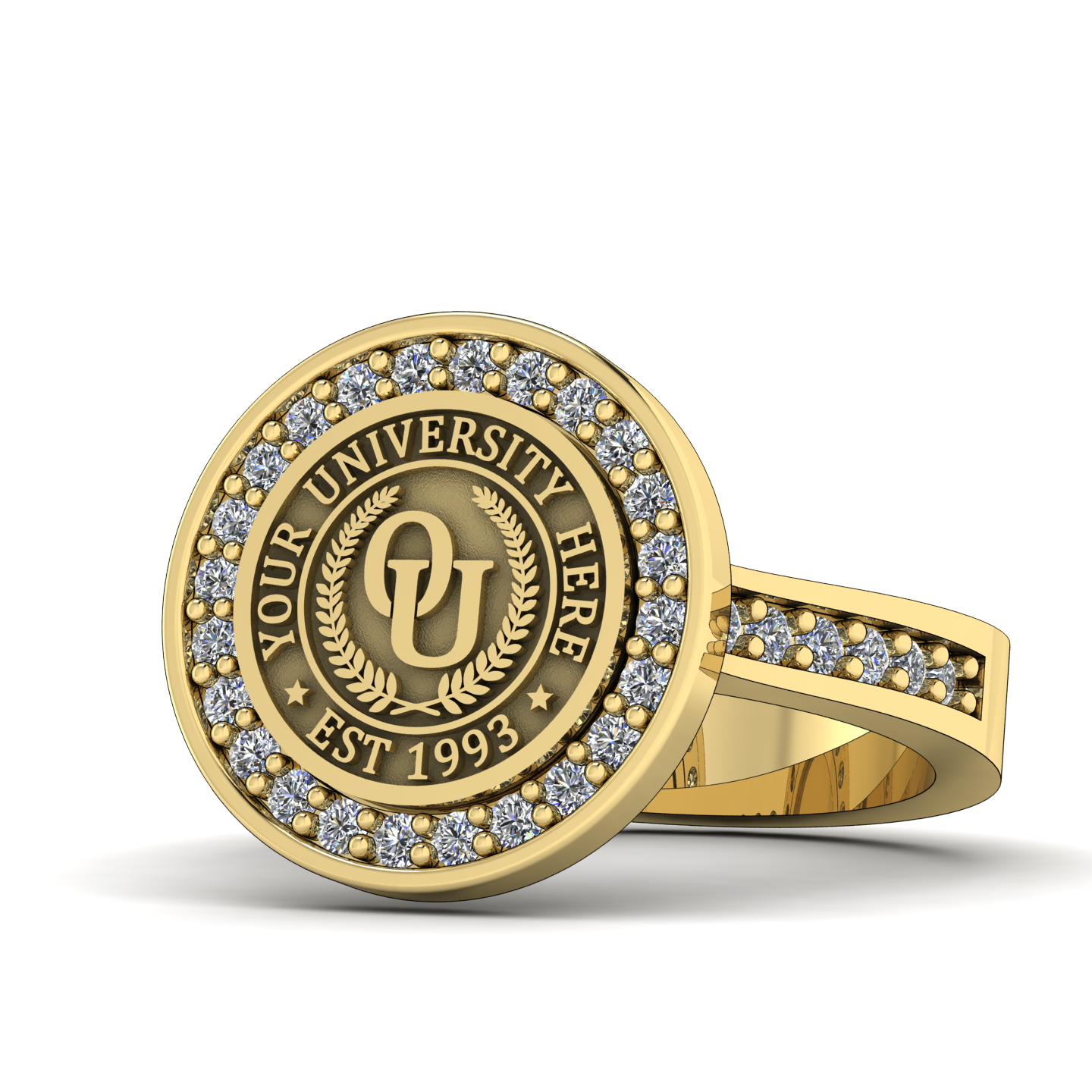 Agonisch | Channel Core Band Custom College Ring