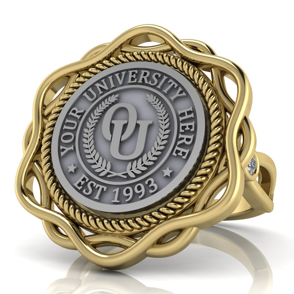 Slanga | Infinity Bezel Band Custom Collage Ring