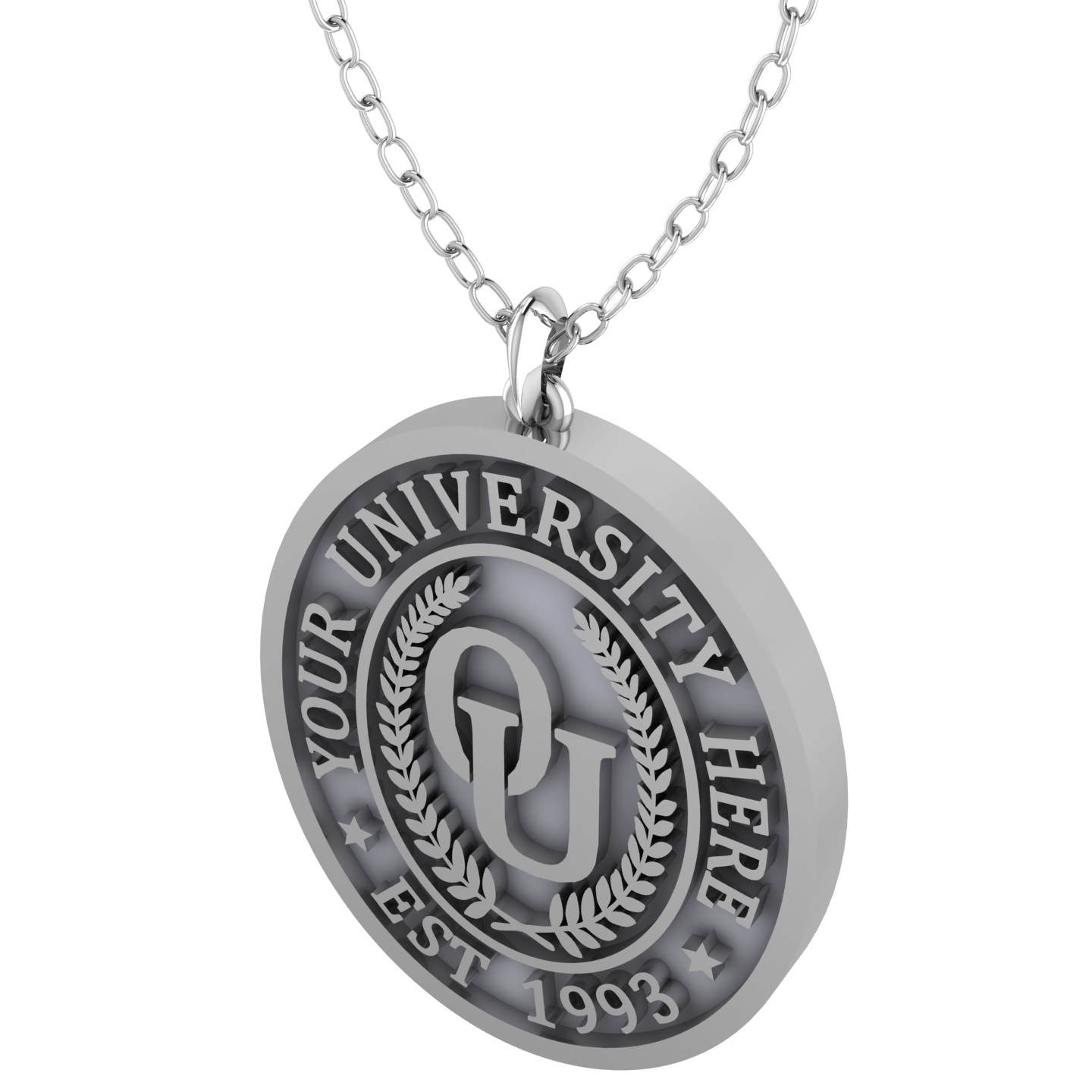 Oval | Custom Unisex University Pendant