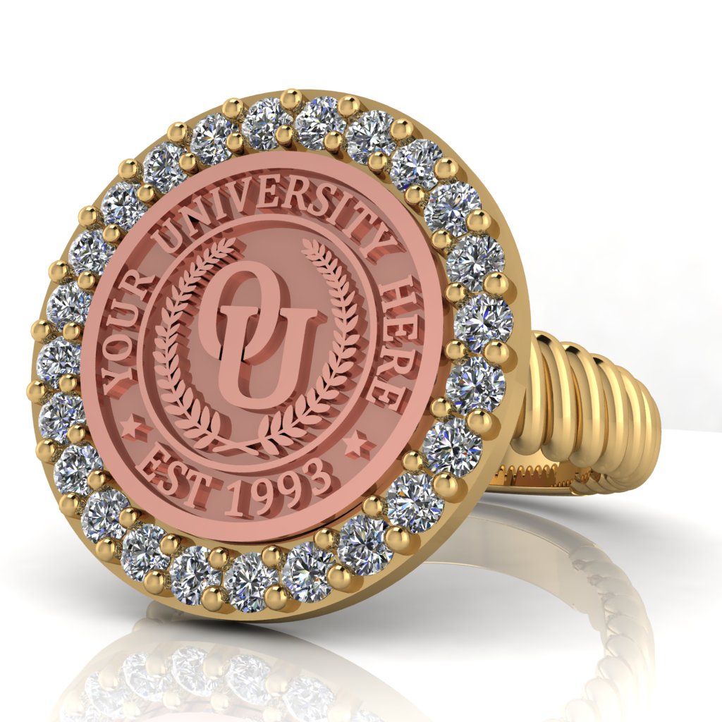 Circum | Rope Core Band Custom Collage Ring