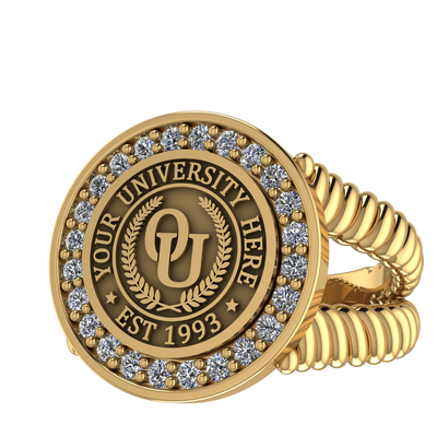 Agonisch | V-Rope Band Custom Collage Ring