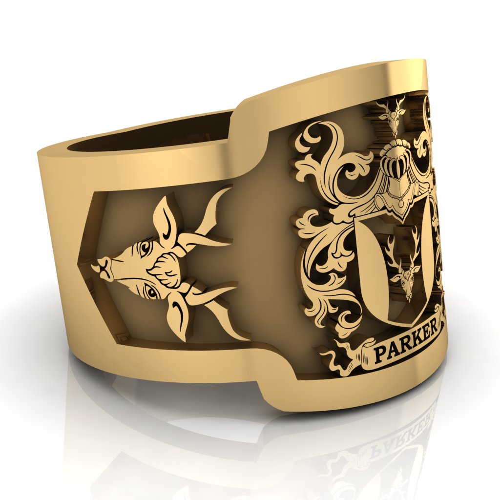Personalized Family Crest Ring