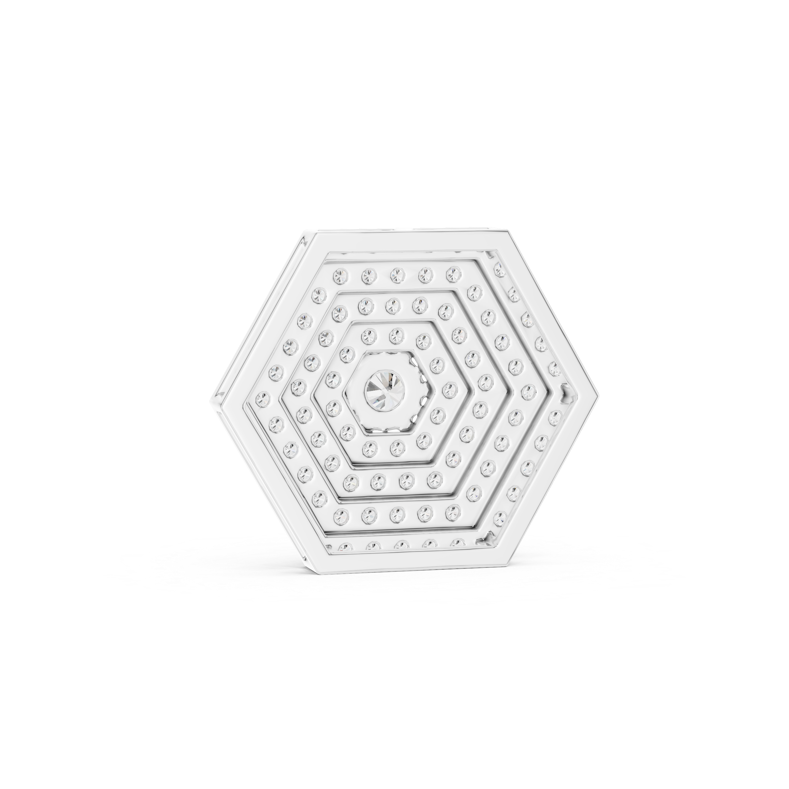 Luxury Hexagon Diamond Pendant
