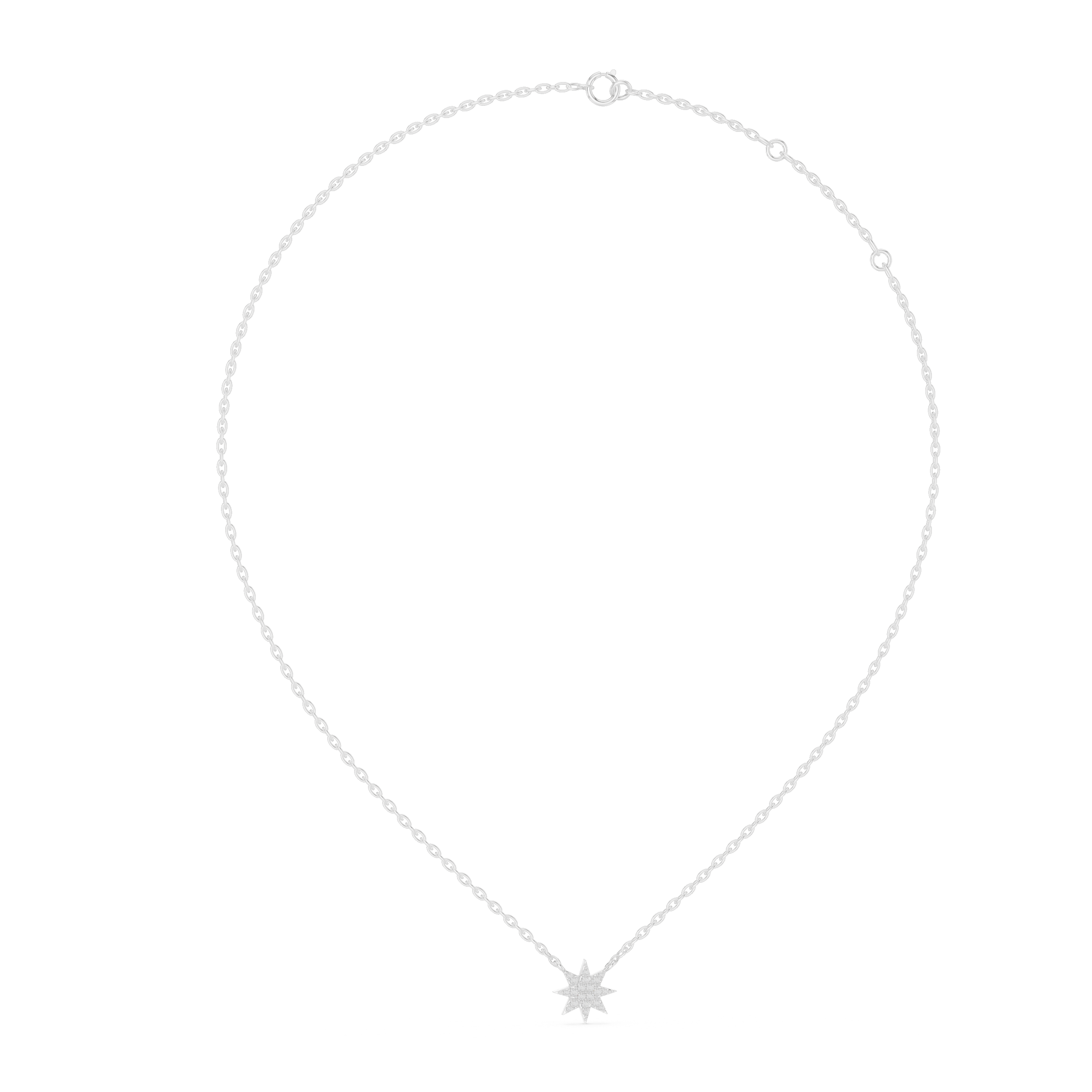 Diamond Star Pendant Necklace