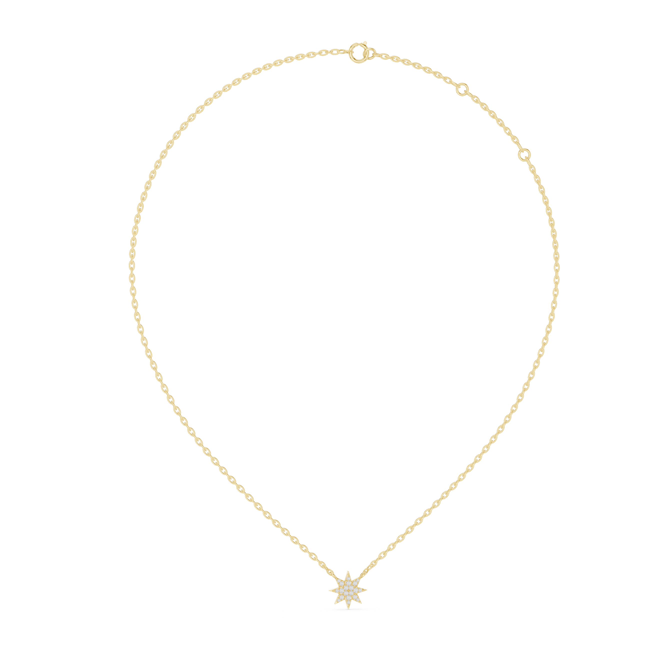 Diamond Star Pendant Necklace