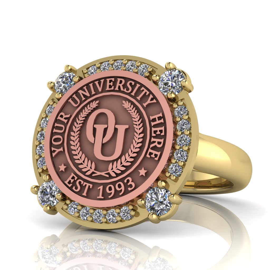 Voir | Classic Dome Band Custom College Ring