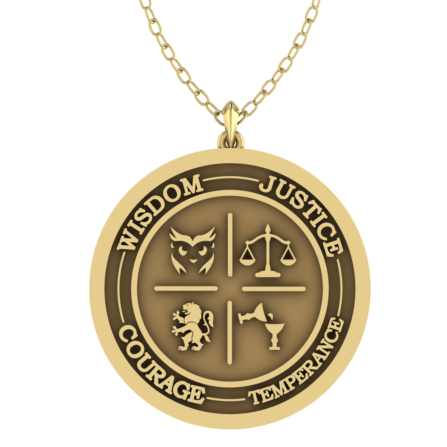 Four Virtues Pendant
