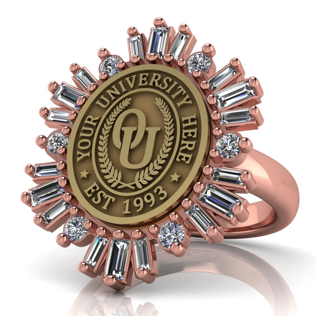 Tramontana Oval | Classic Dome Band Custom Collage Ring