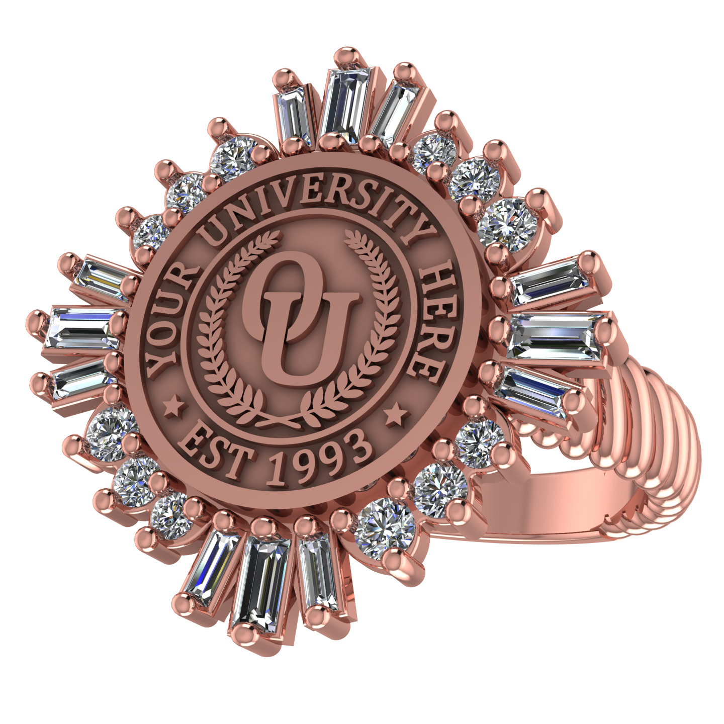 Tramontana | Rope Core Band Custom Collage Ring