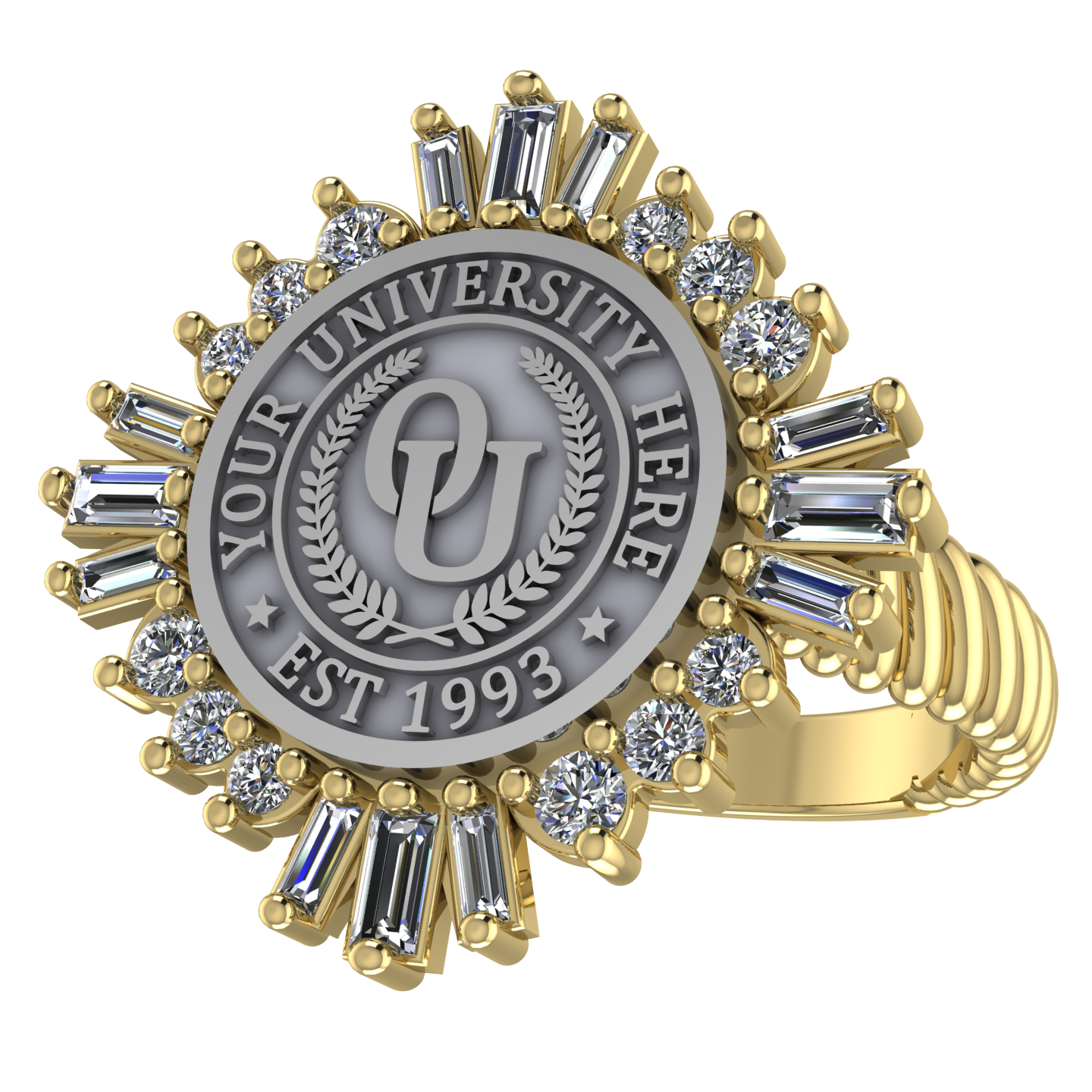 Tramontana | Rope Core Band Custom Collage Ring