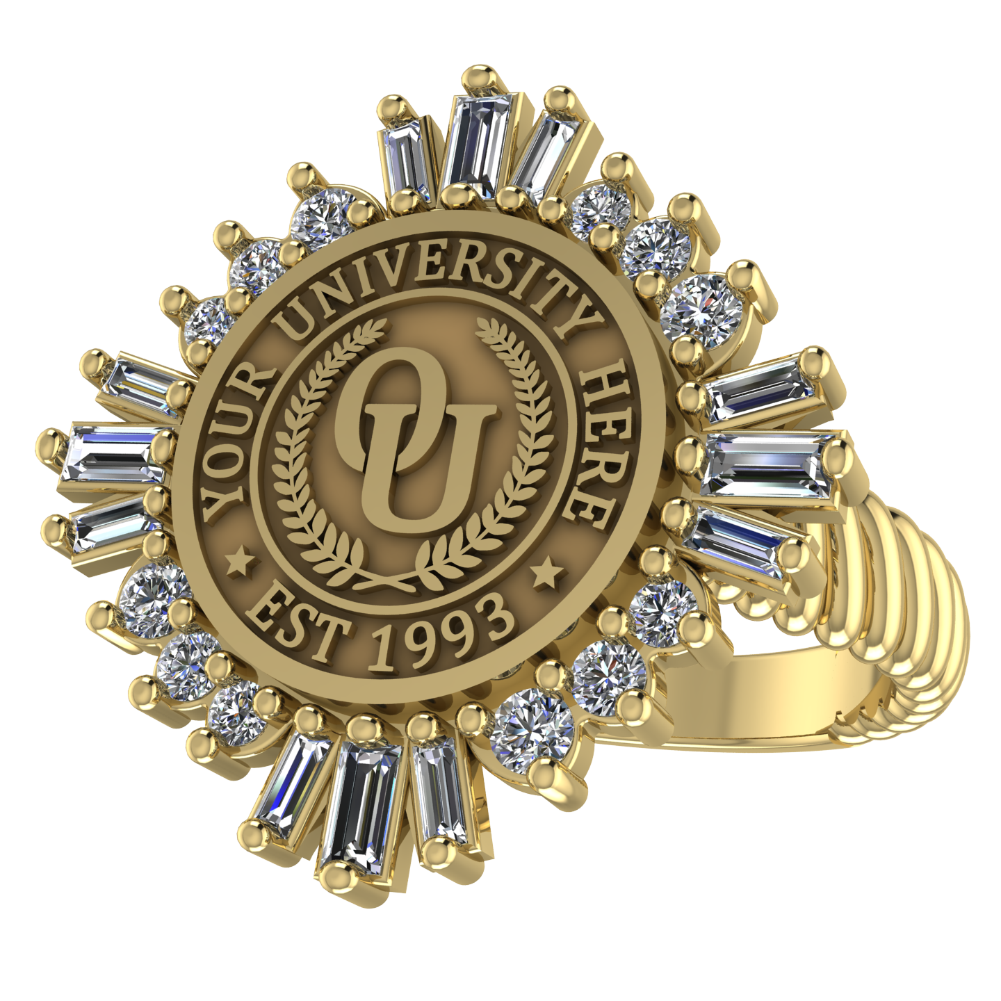 Tramontana | Rope Core Band Custom Collage Ring