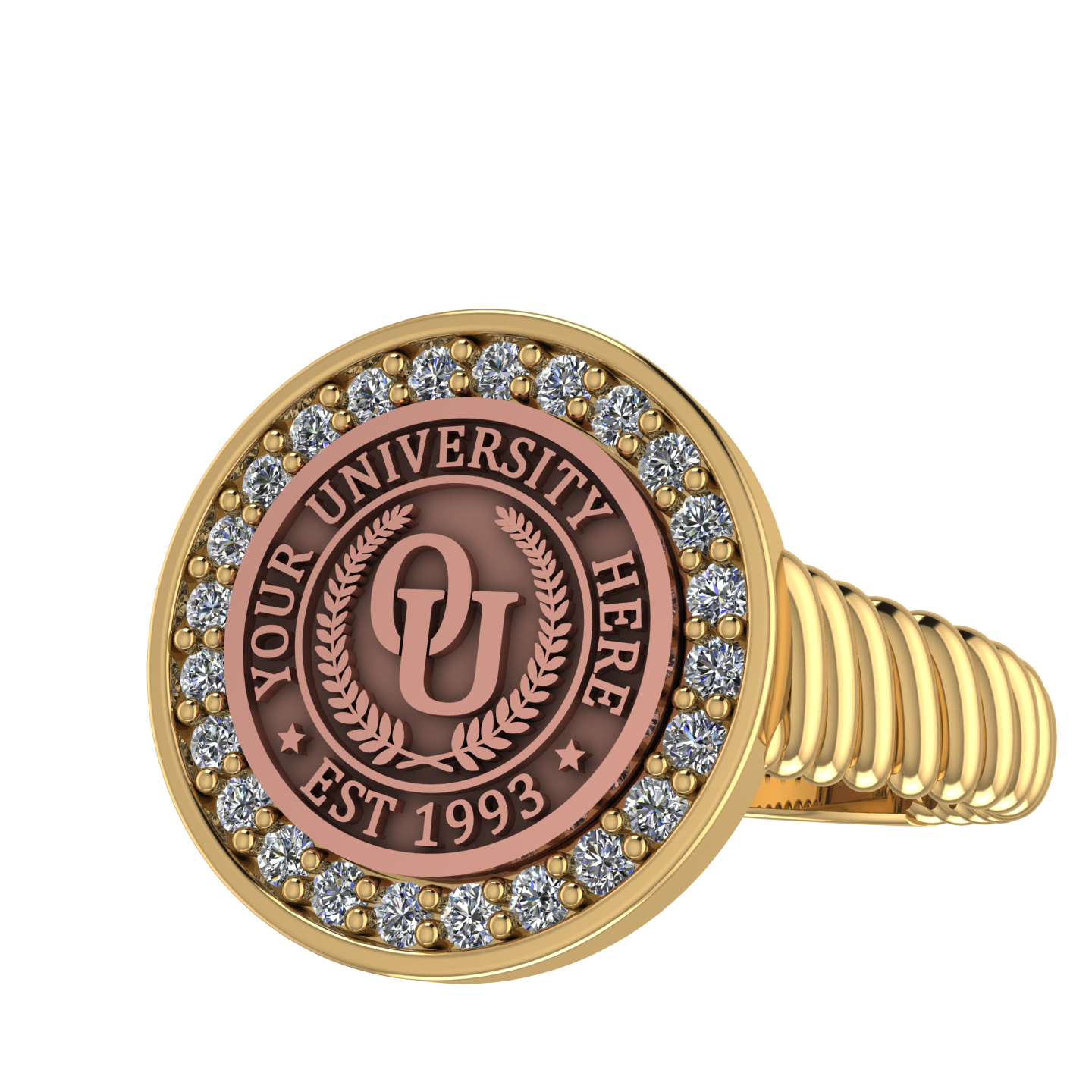 Agonisch | Rope Core Band Custom Collage Ring