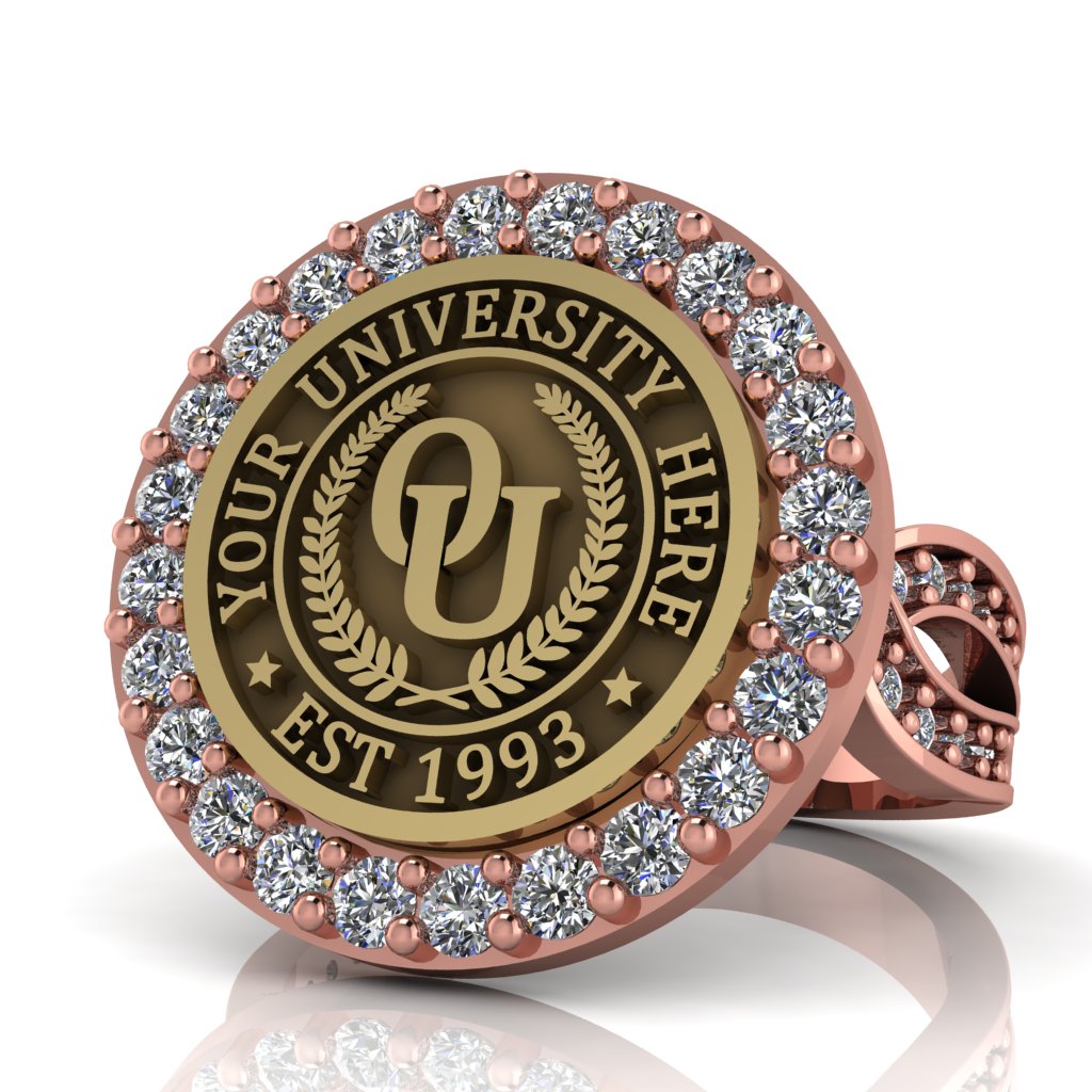 Circum | Infinity Pave Band Custom Collage Ring