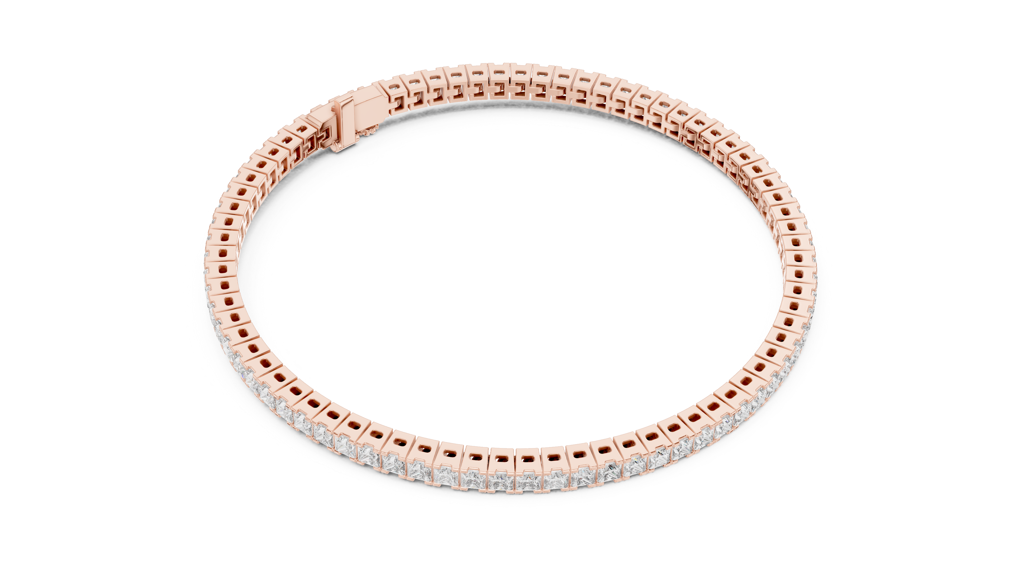 Luxury Princess Diamond Bracelet