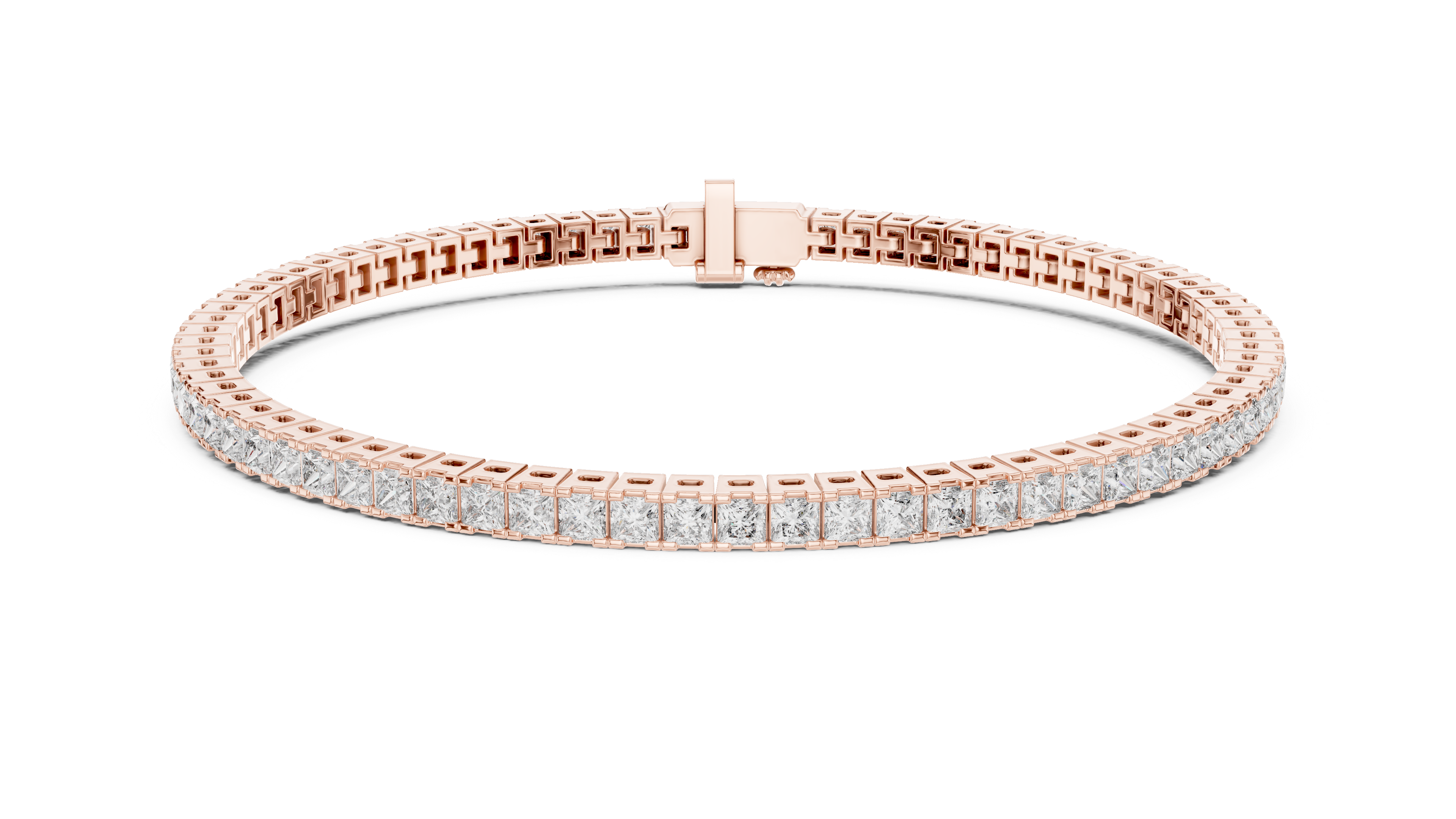 Luxury Princess Diamond Bracelet