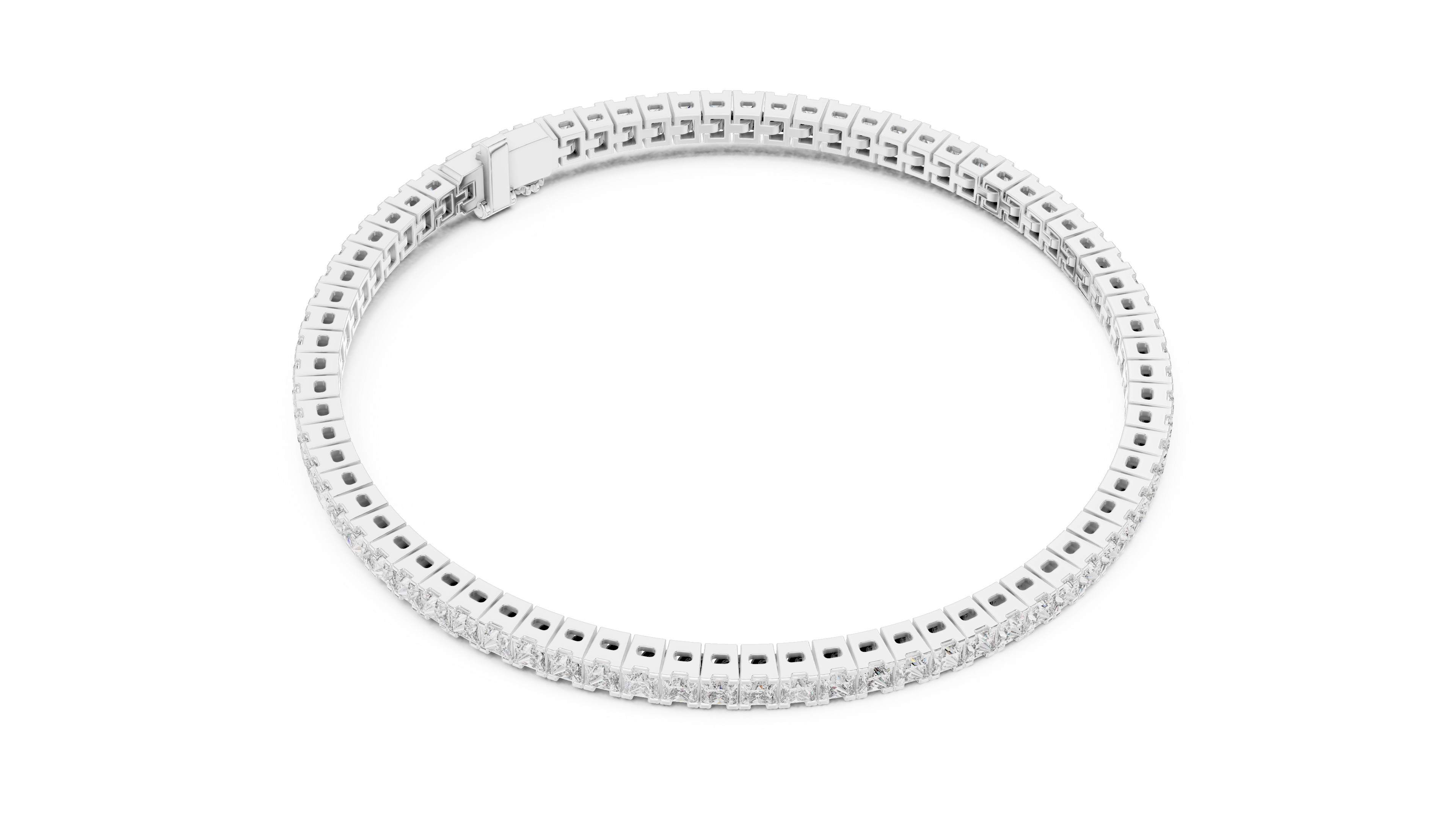 Luxury Princess Diamond Bracelet