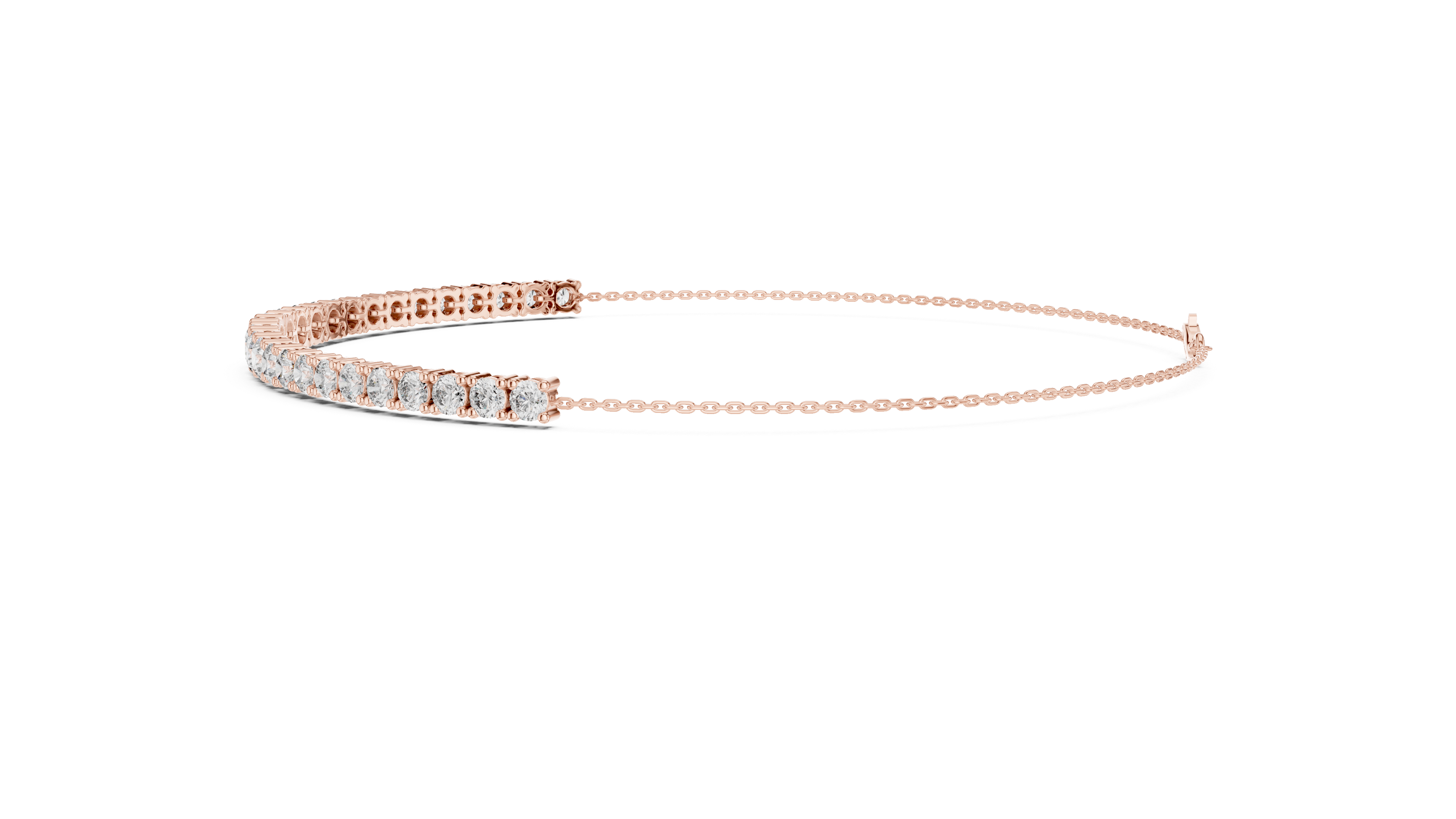 Graduated Diamond Line Bracelet