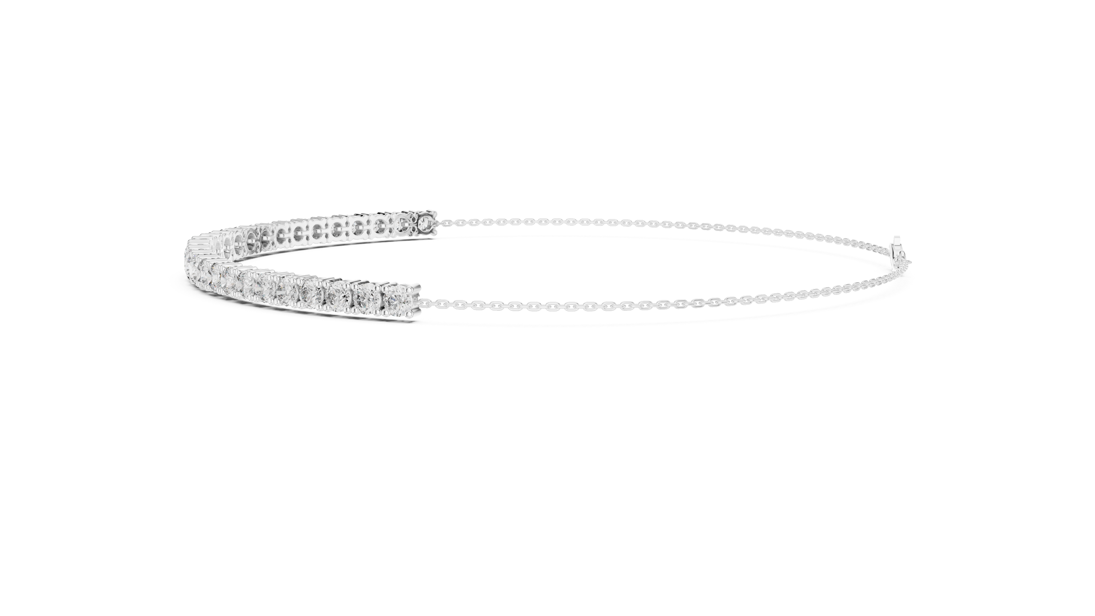 Graduated Diamond Line Bracelet