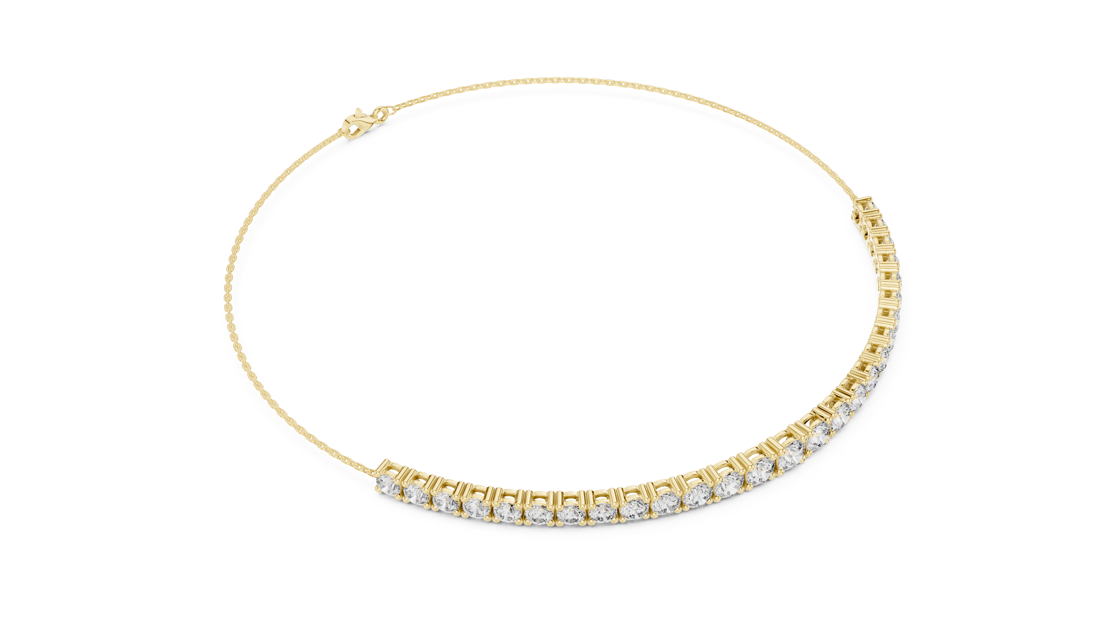 Graduated Diamond Line Bracelet