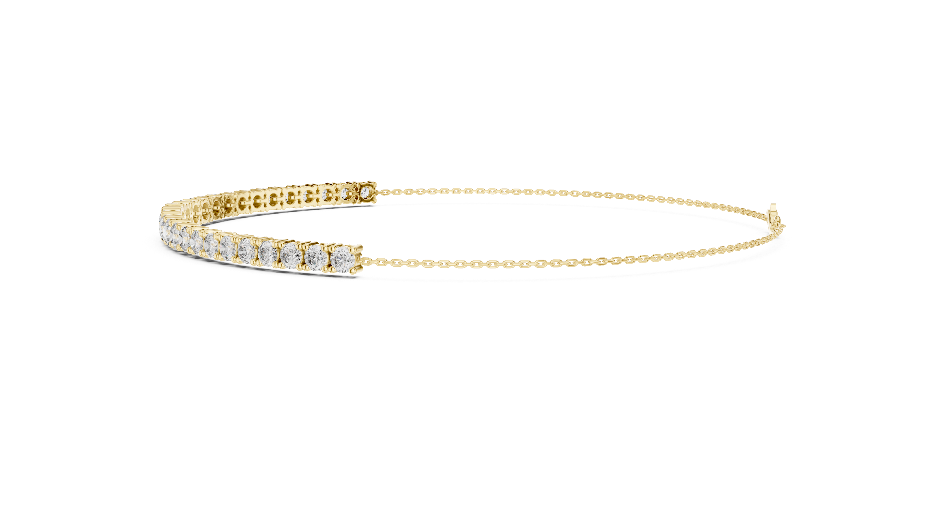 Graduated Diamond Line Bracelet