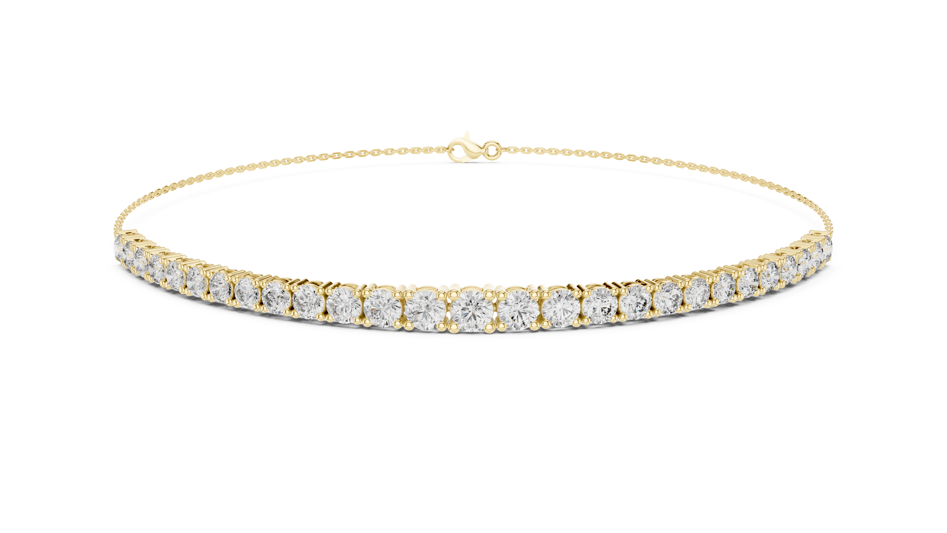 Graduated Diamond Line Bracelet