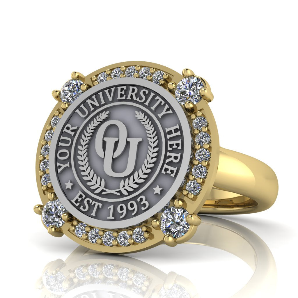 Voir | Classic Dome Band Custom College Ring