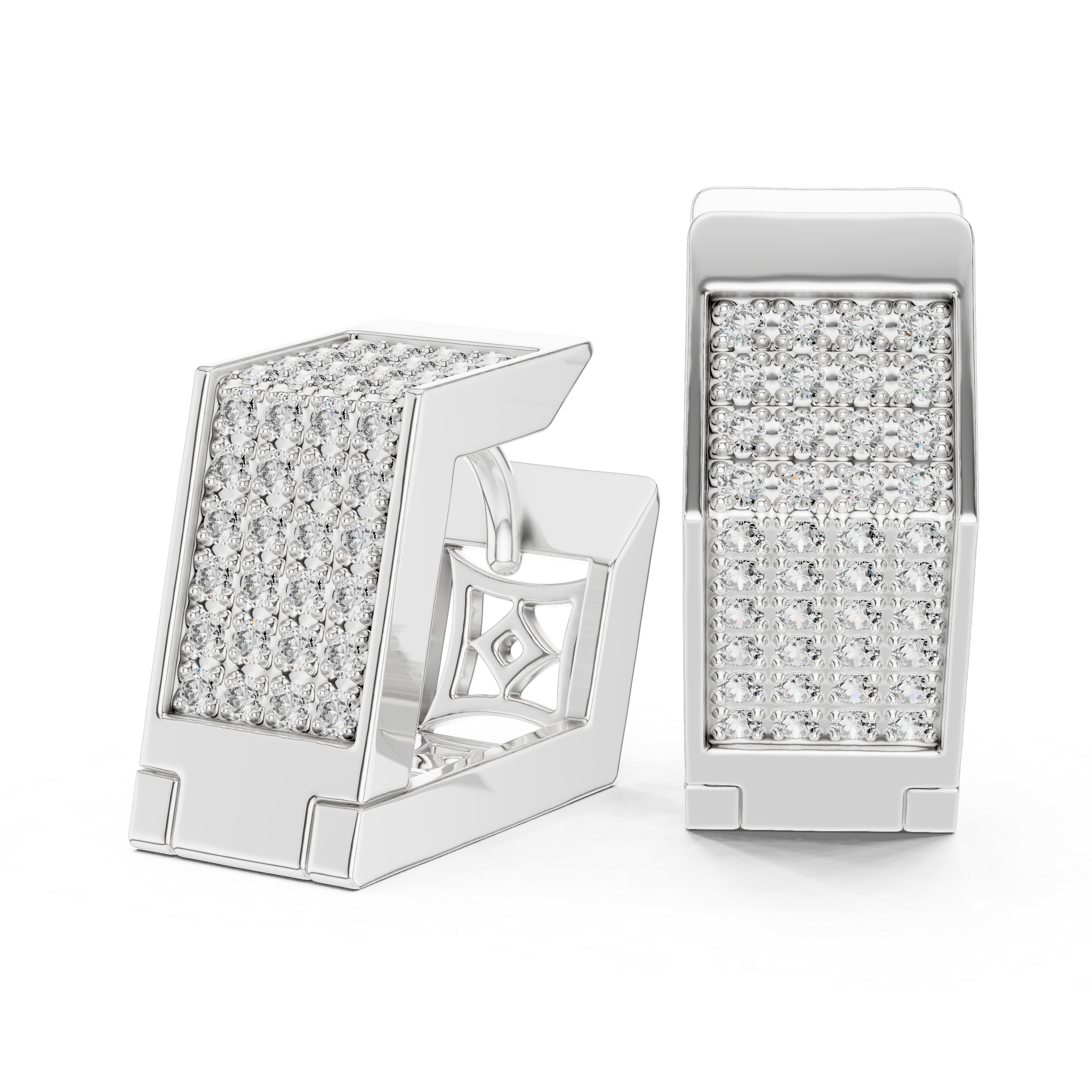 Prestige Pavé Diamond Earrings